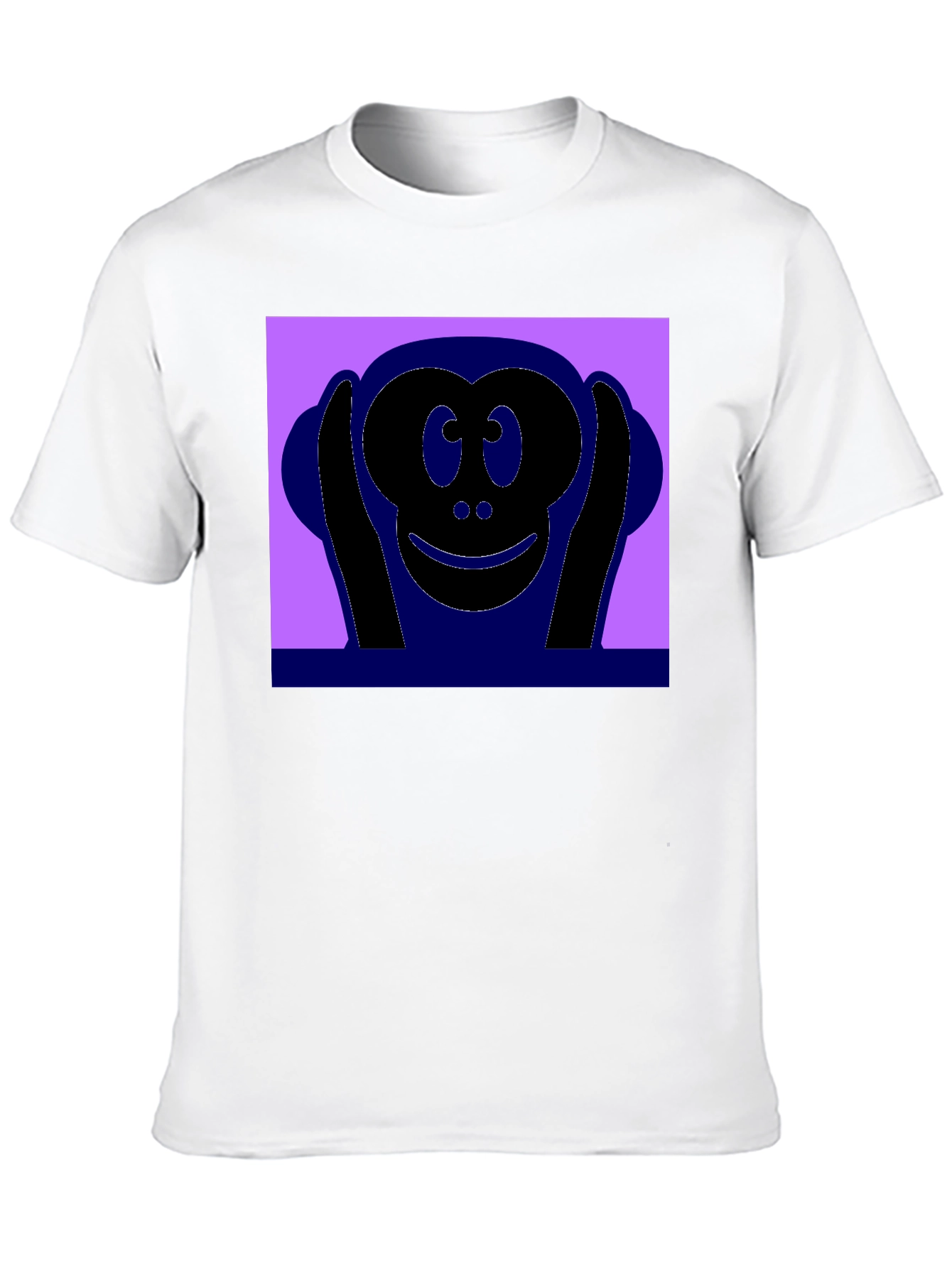 Hear No Evil Monkey Graphic Tee - Black