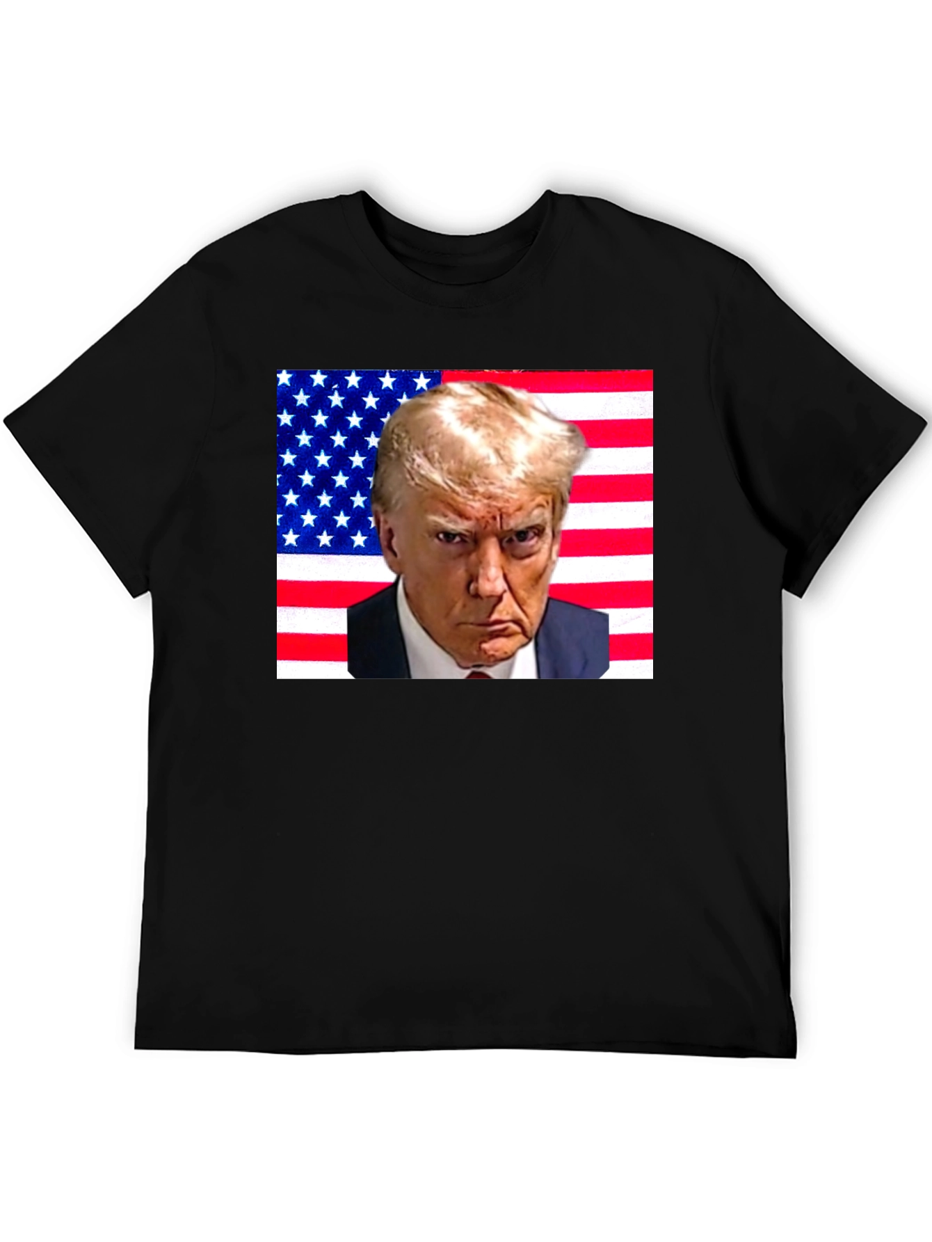 Trump American Flag Graphic T-Shirt