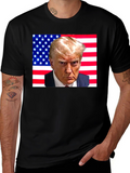 Trump American Flag Graphic T-Shirt