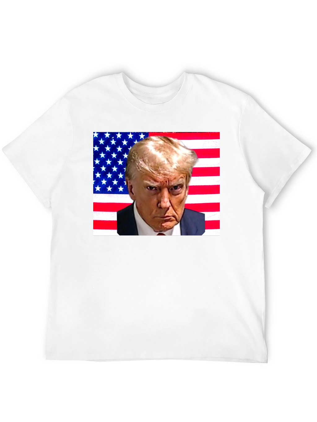 Trump American Flag Graphic T-Shirt