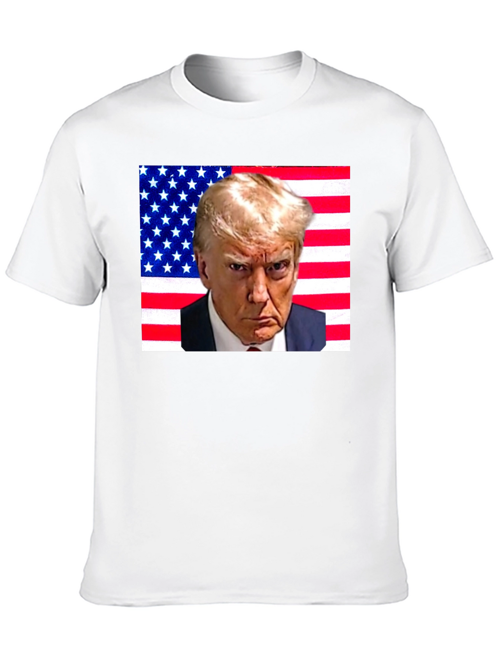 Trump American Flag Graphic T-Shirt