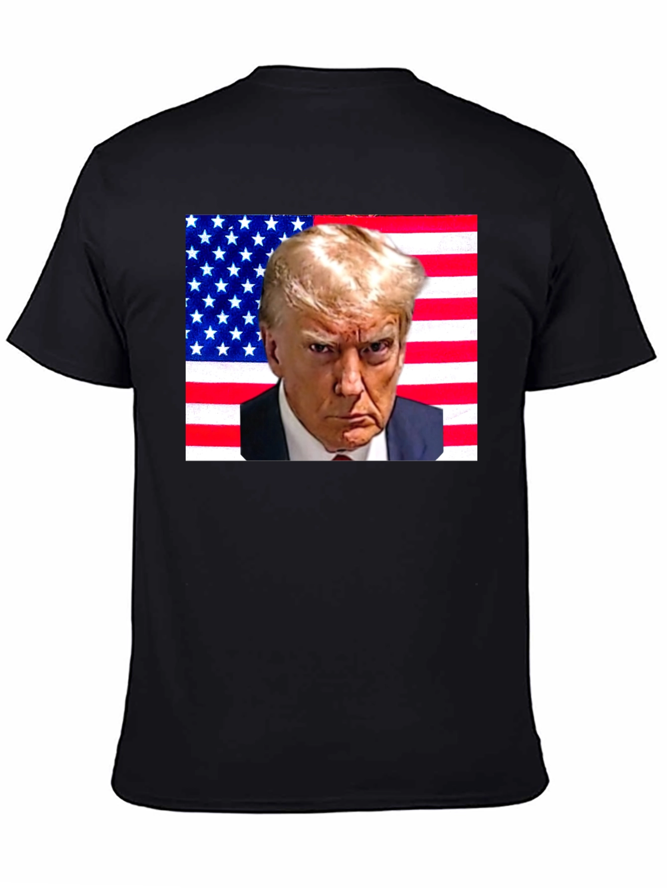 Trump American Flag Graphic T-Shirt