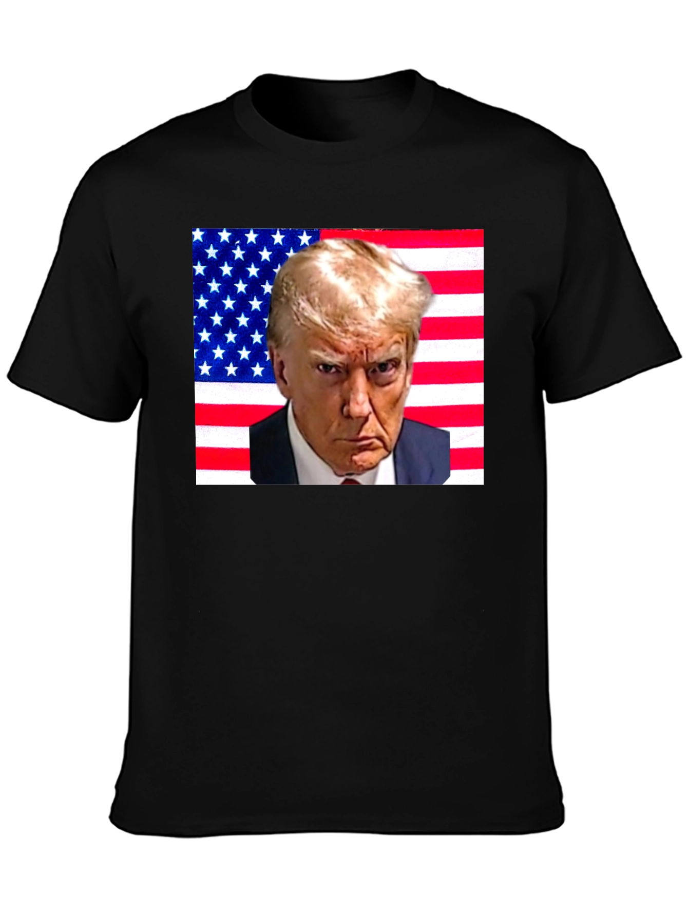 Trump American Flag Graphic T-Shirt
