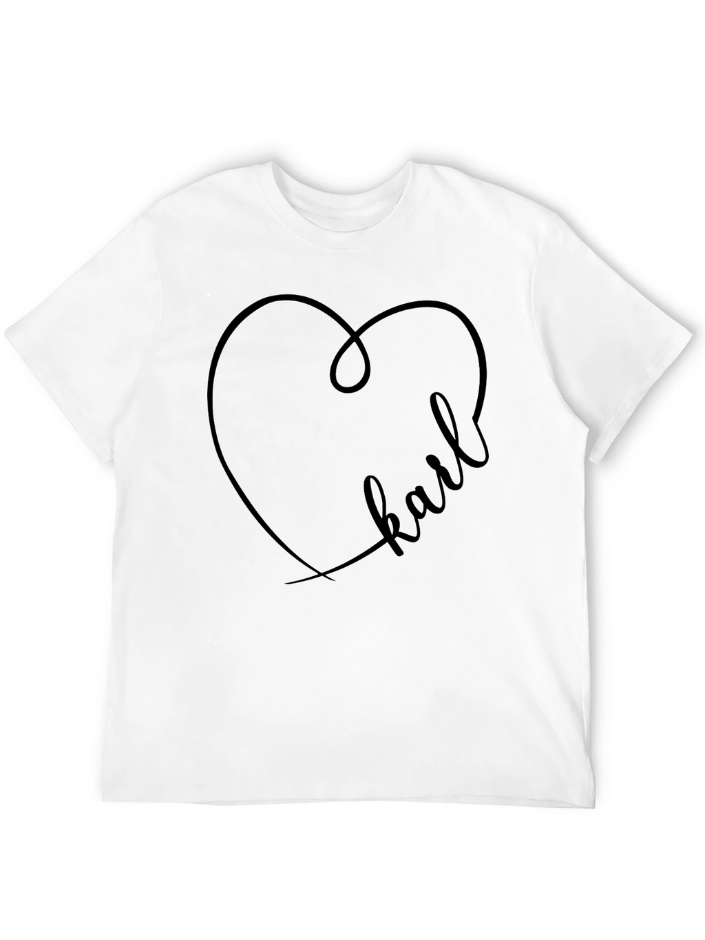 Karl Heart T-Shirt - Graphic Print Tee