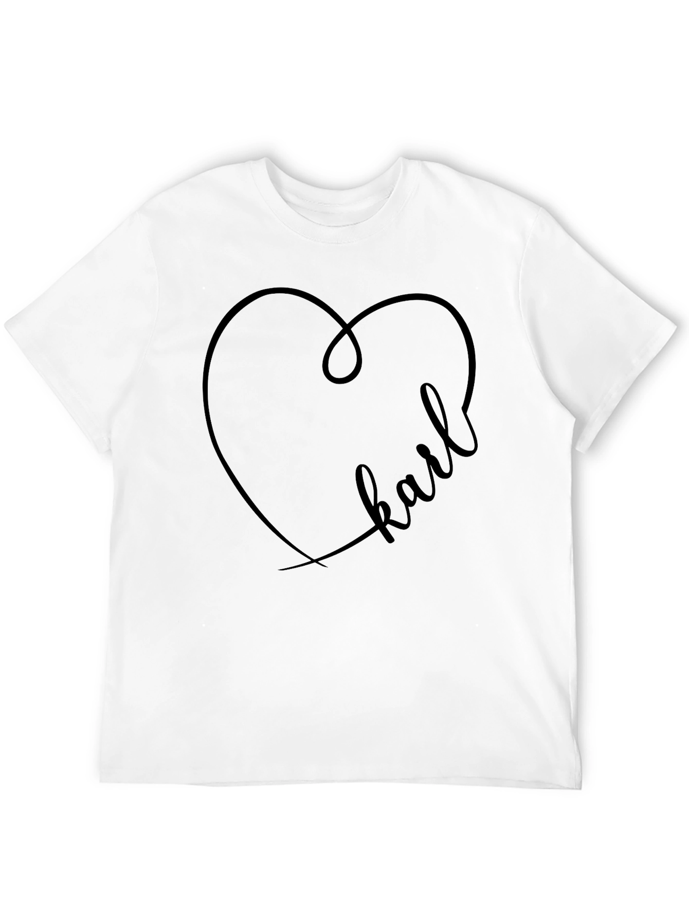 Karl Heart T-Shirt - Graphic Print Tee