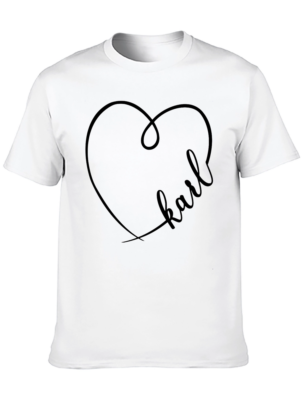 Karl Heart T-Shirt - Graphic Print Tee