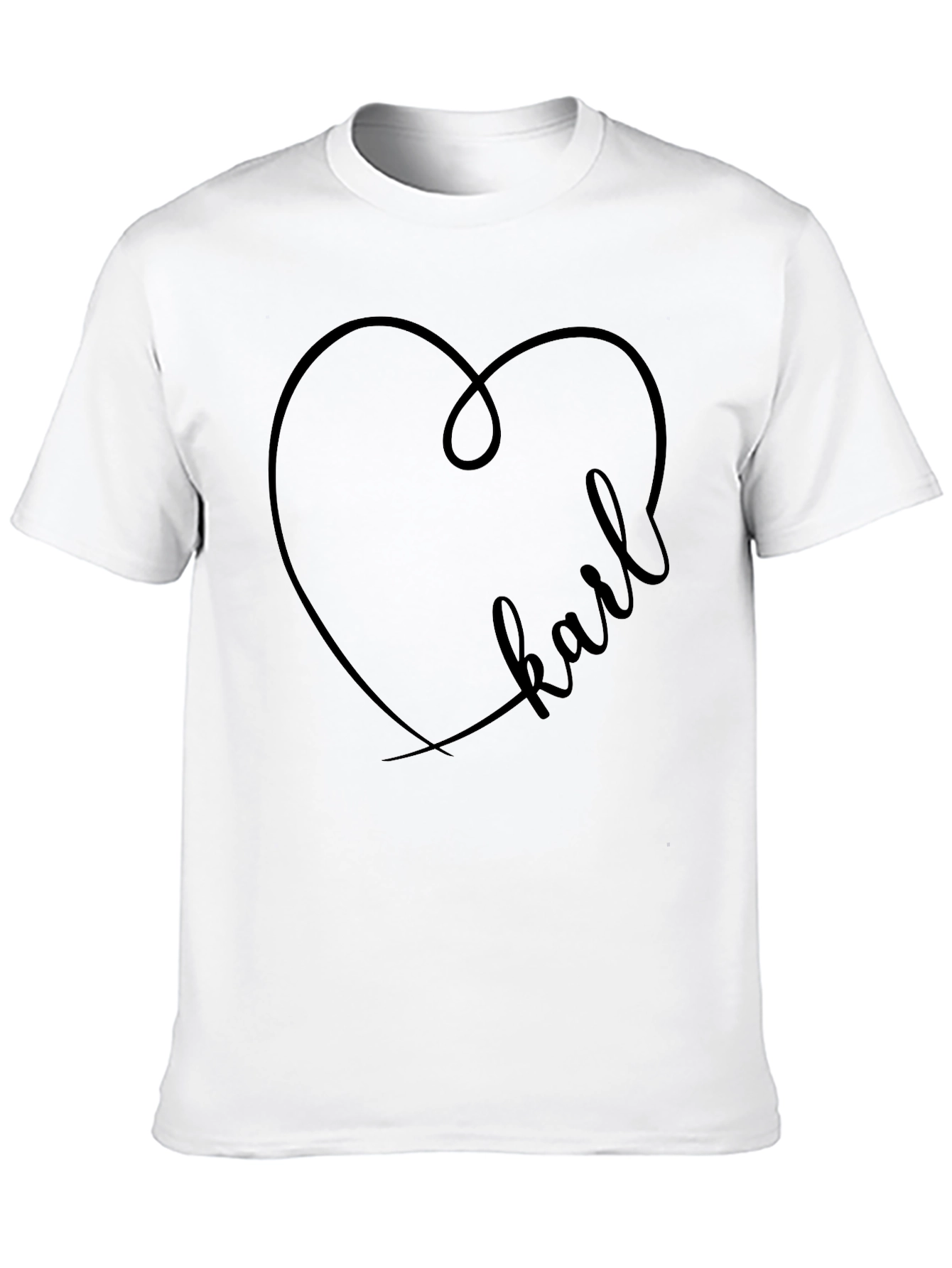 Karl Heart T-Shirt - Graphic Print Tee