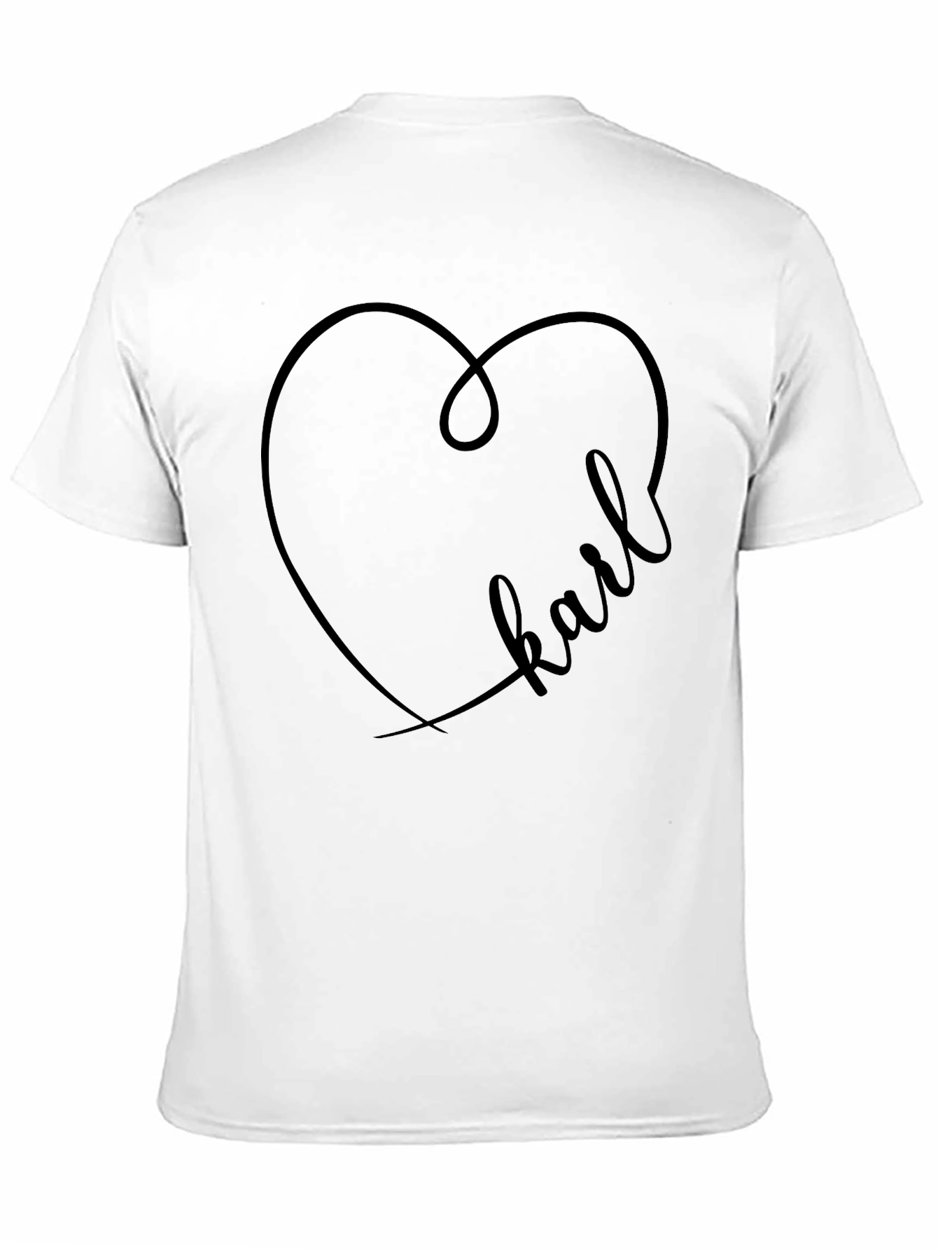 Karl Heart T-Shirt - Graphic Print Tee