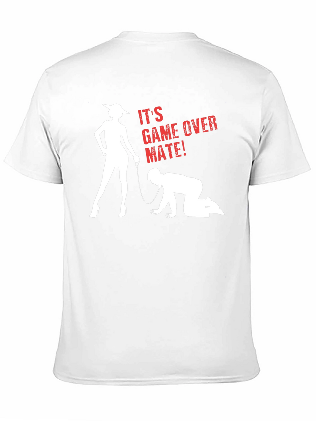 Humorous Game Over Mate Graphic T-Shirt