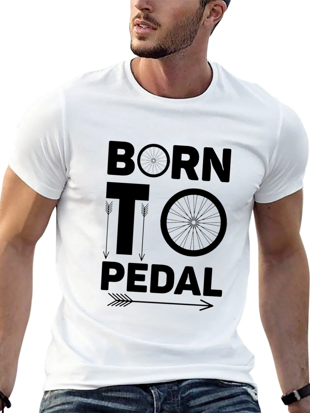 Born to Pedal T-Shirt Bicycle Design