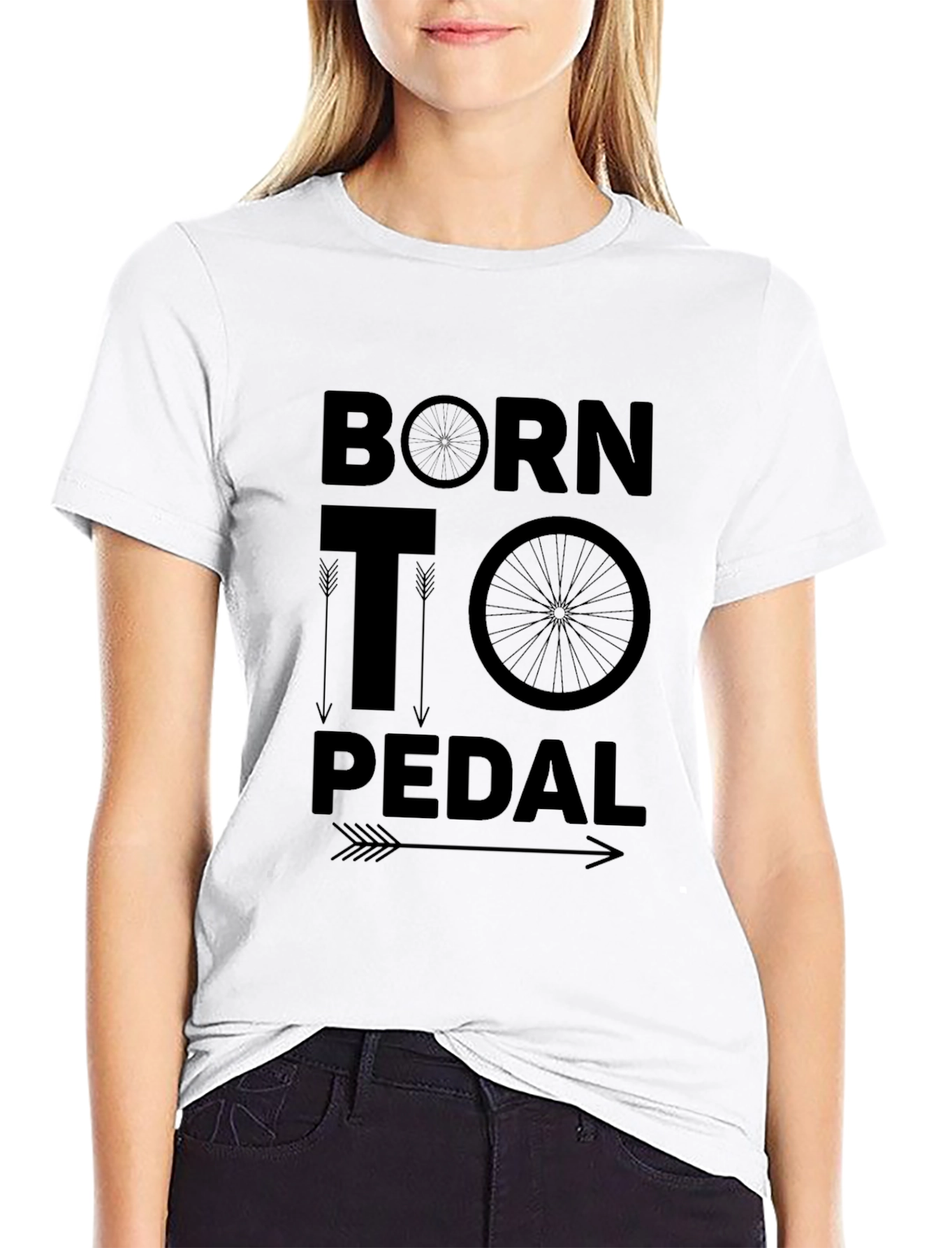Born to Pedal T-Shirt Bicycle Design