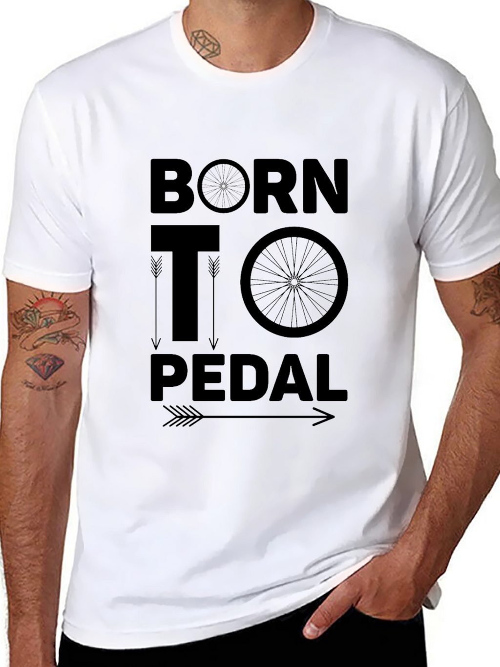 Born to Pedal T-Shirt Bicycle Design