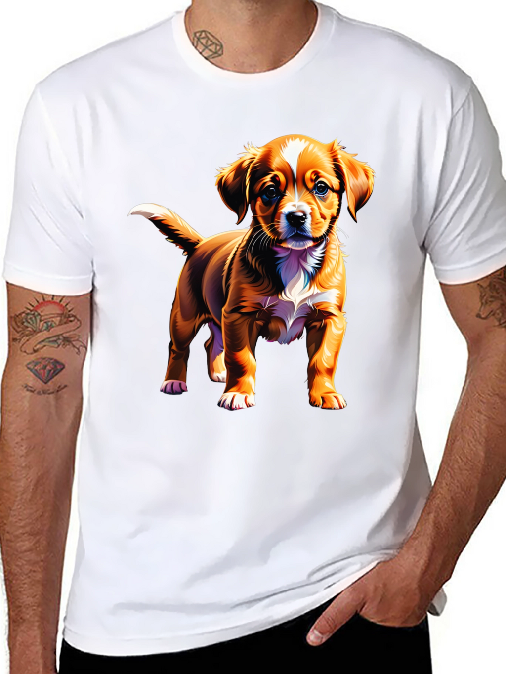 Dog Graphic T-Shirt: Cute Puppy Design