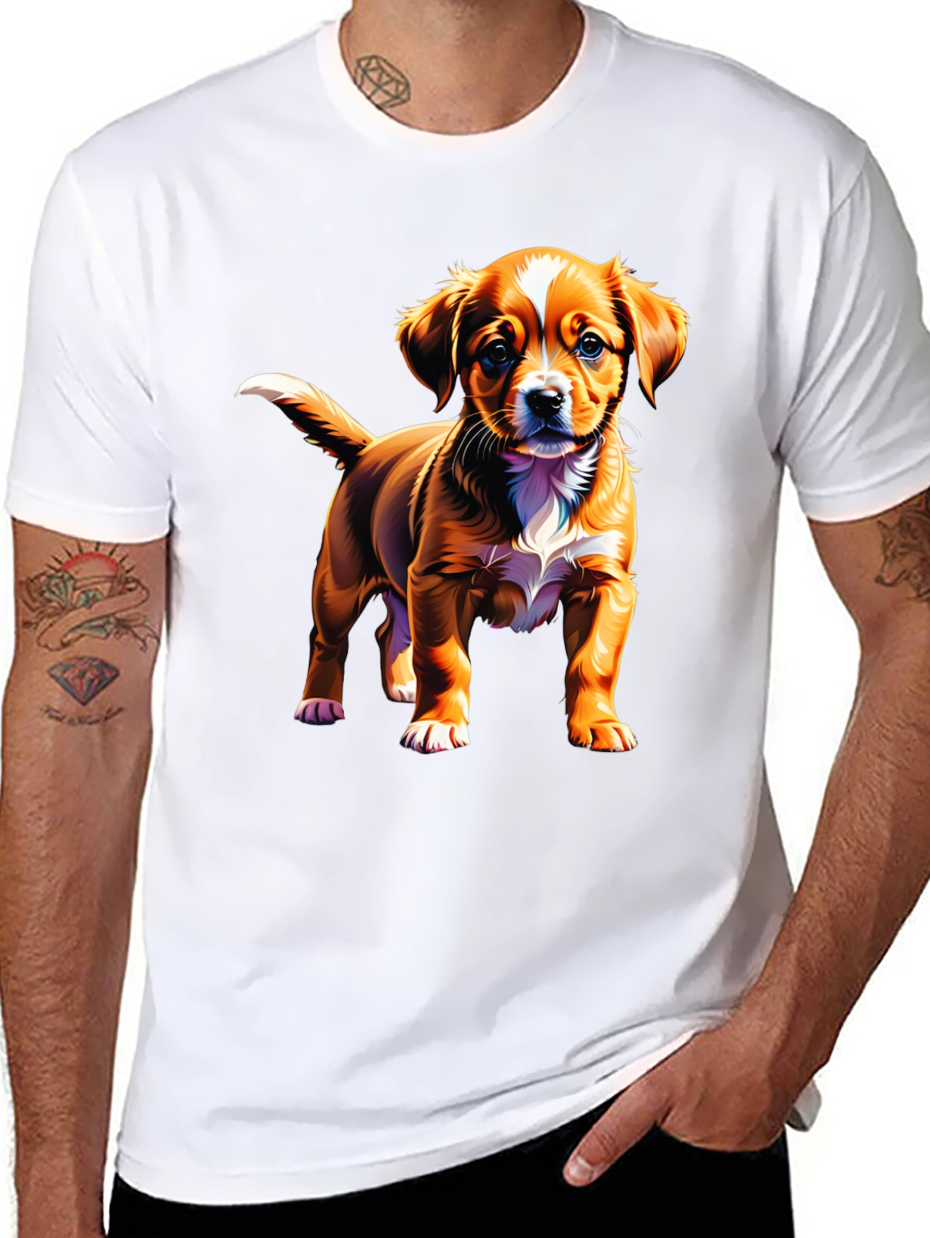 Dog Graphic T-Shirt: Cute Puppy Design