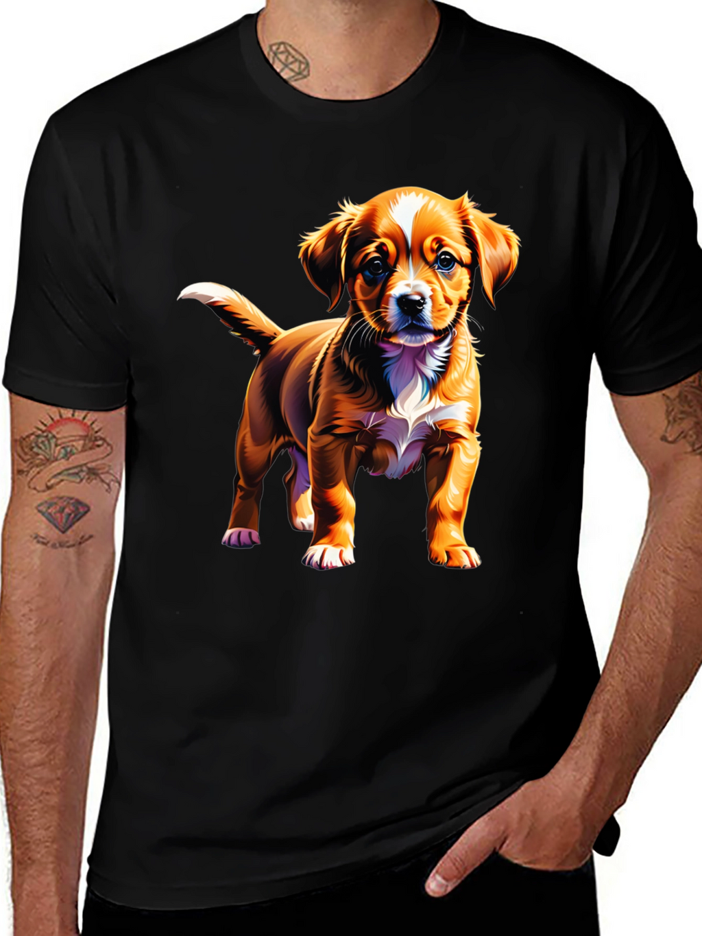 Dog Graphic T-Shirt: Cute Puppy Design