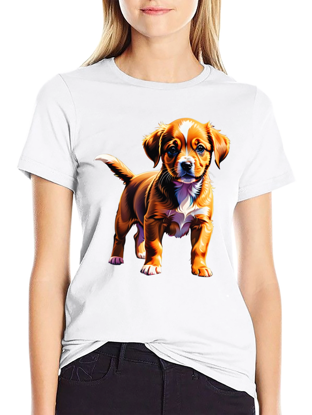 Dog Graphic T-Shirt: Cute Puppy Design
