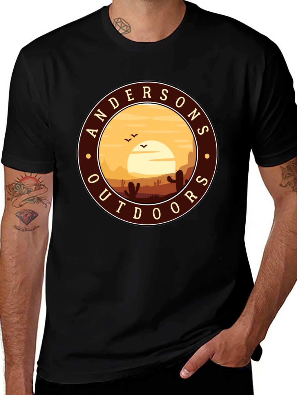 Andersons Outdoors Graphic Tee - Desert Sunset T-Shirt