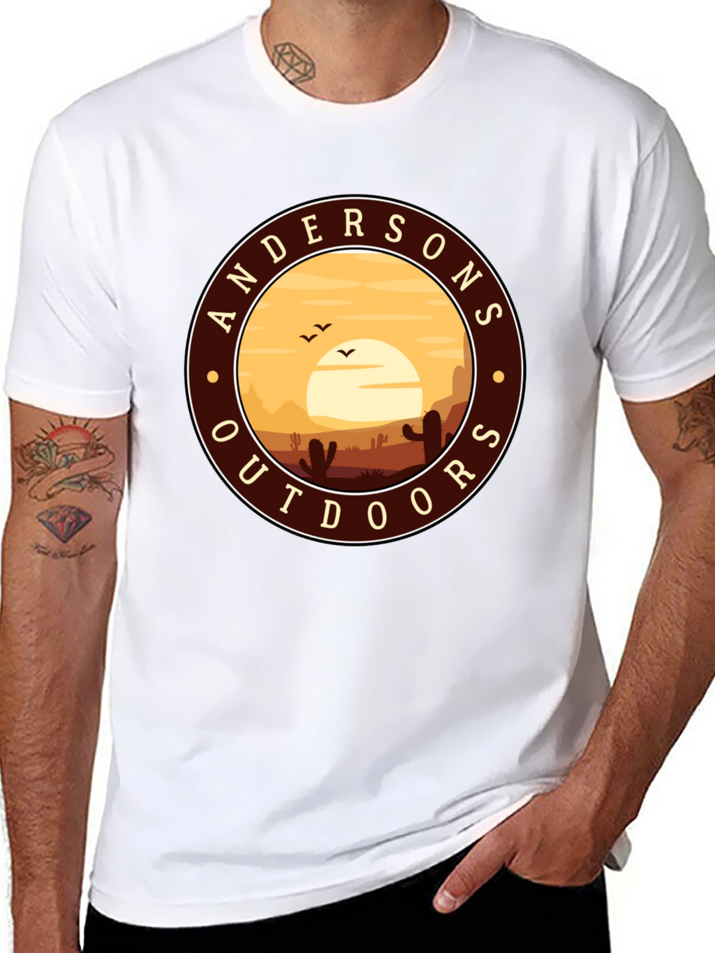 Andersons Outdoors Graphic Tee - Desert Sunset T-Shirt