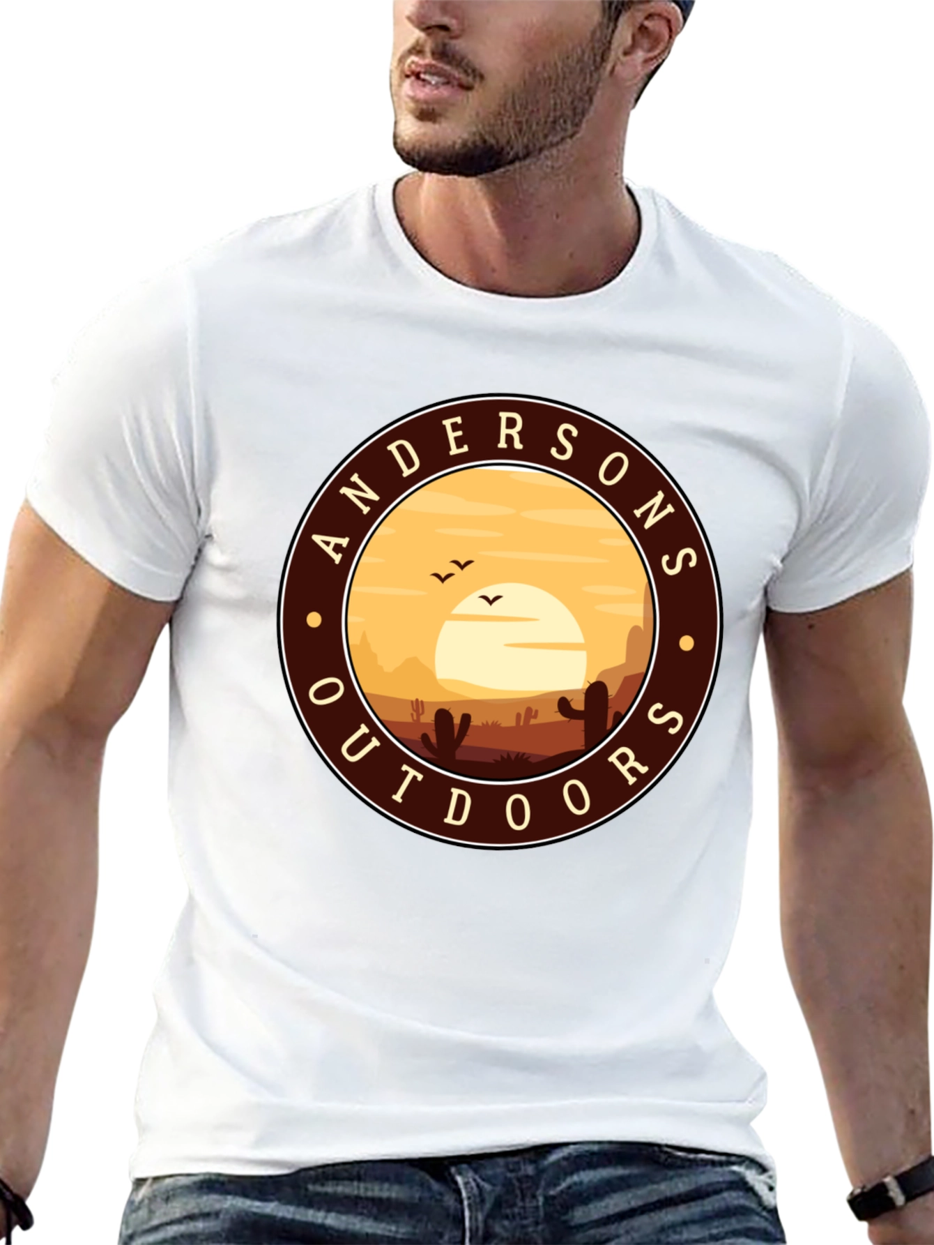 Andersons Outdoors Graphic Tee - Desert Sunset T-Shirt