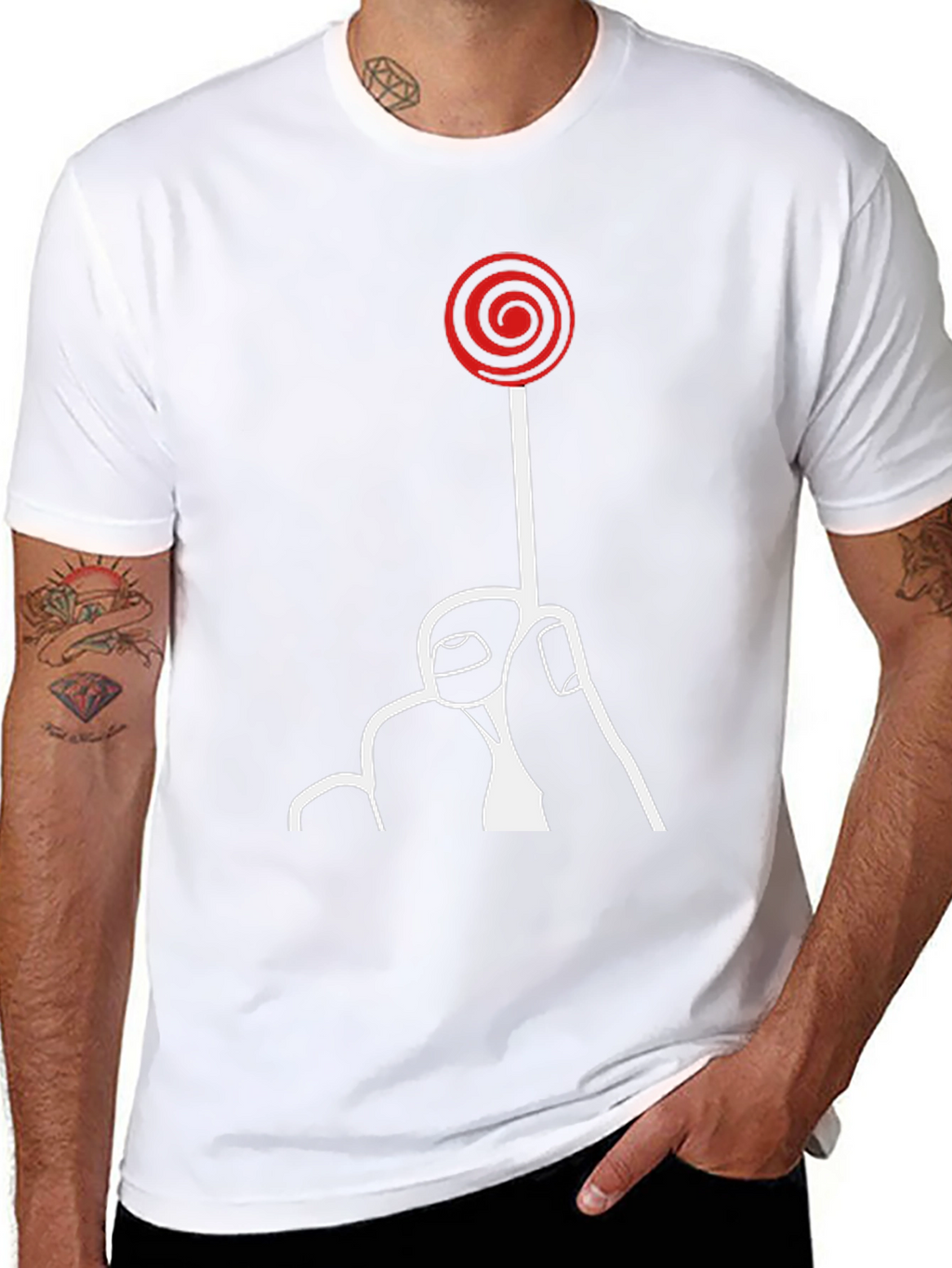 Saw Movie Lollipop Graphic Tee - Black