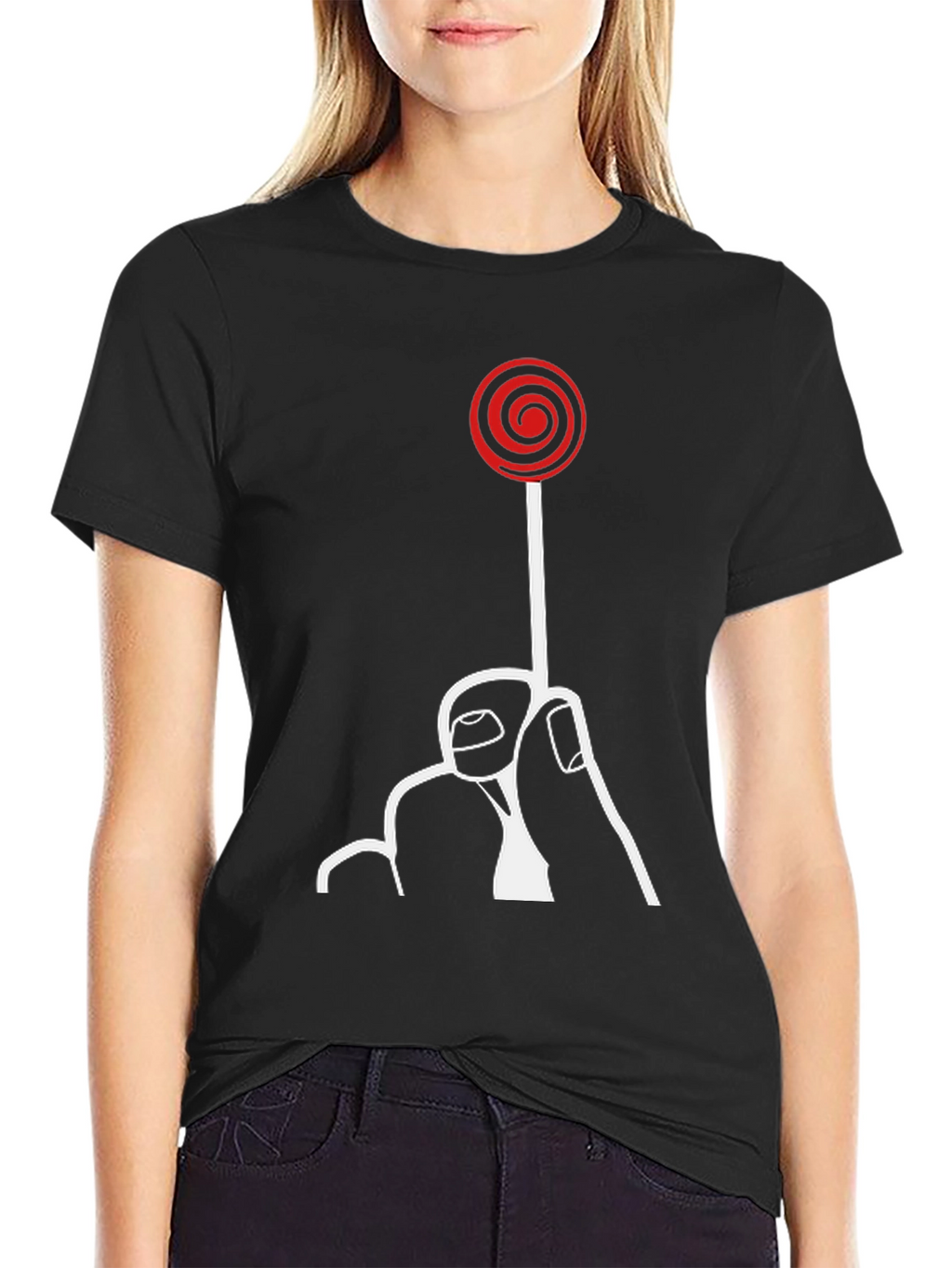 Saw Movie Lollipop Graphic Tee - Black