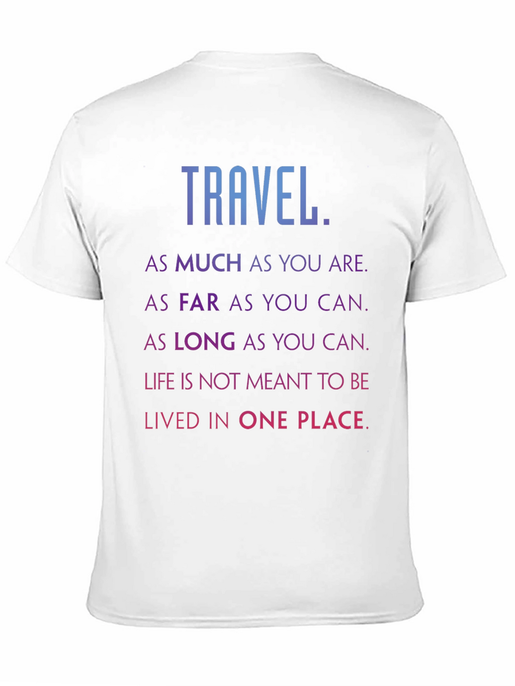 Travel Inspired Black Graphic Tee Shirt