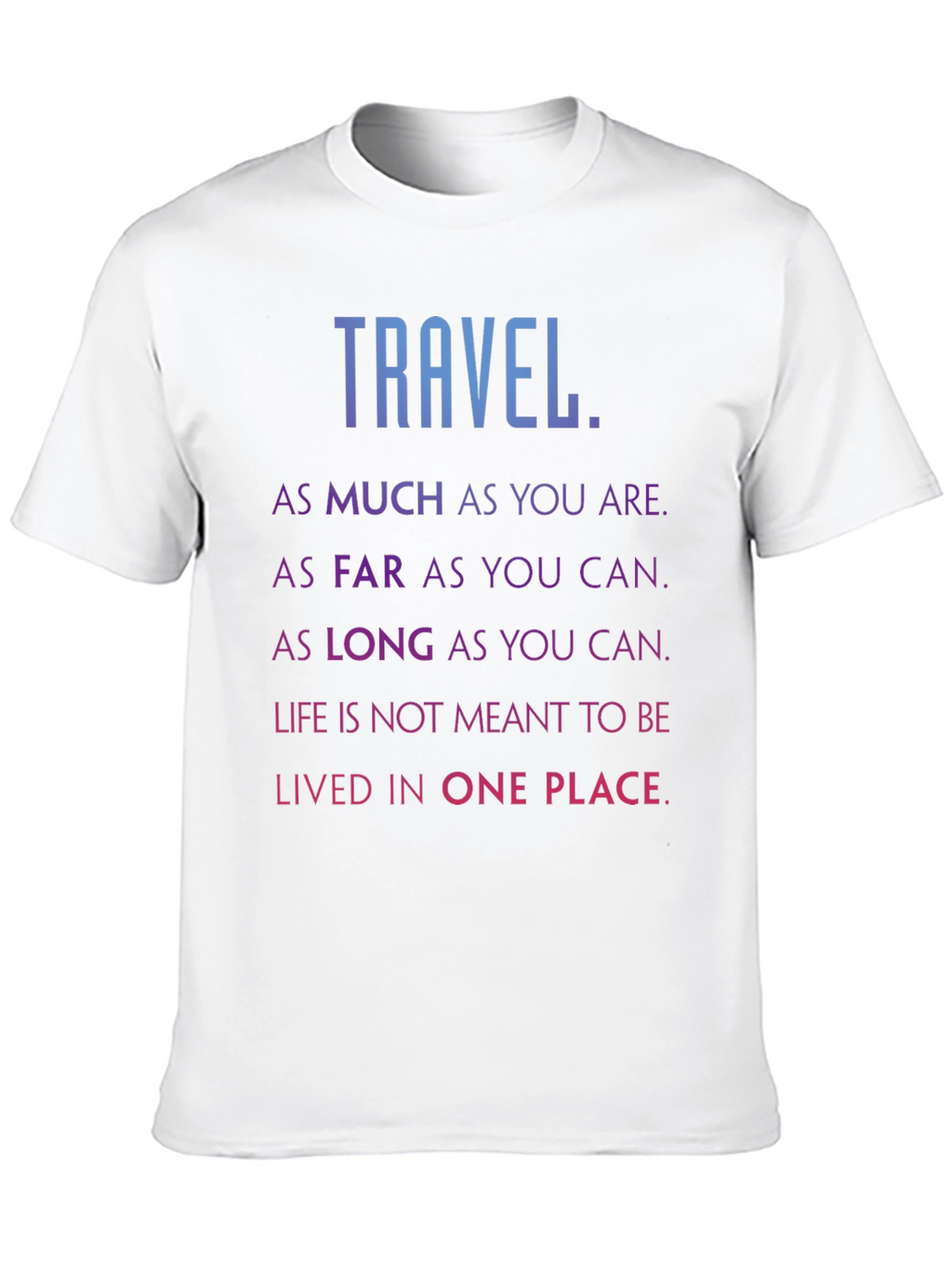 Travel Inspired Black Graphic Tee Shirt