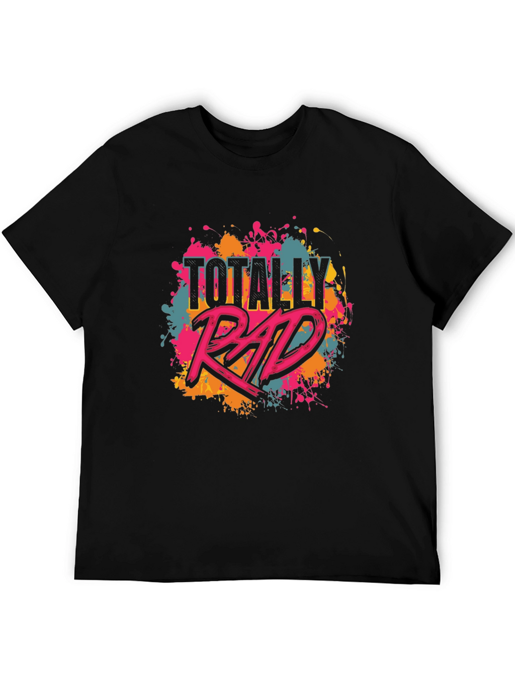 Totally Rad Graphic Tee - Black Unisex T-Shirt
