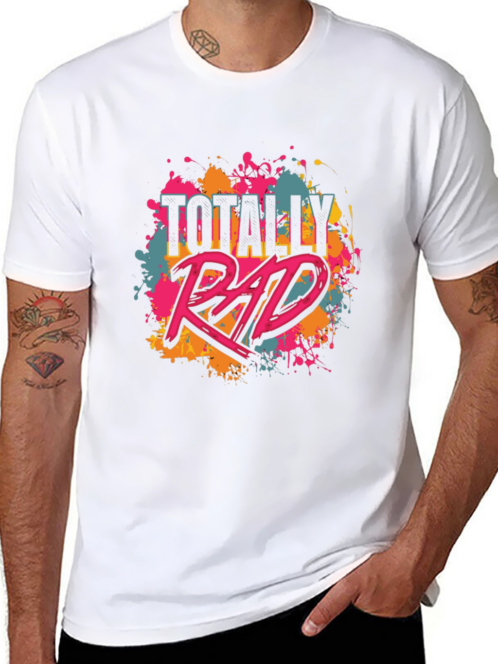 Totally Rad Graphic Tee - Black Unisex T-Shirt