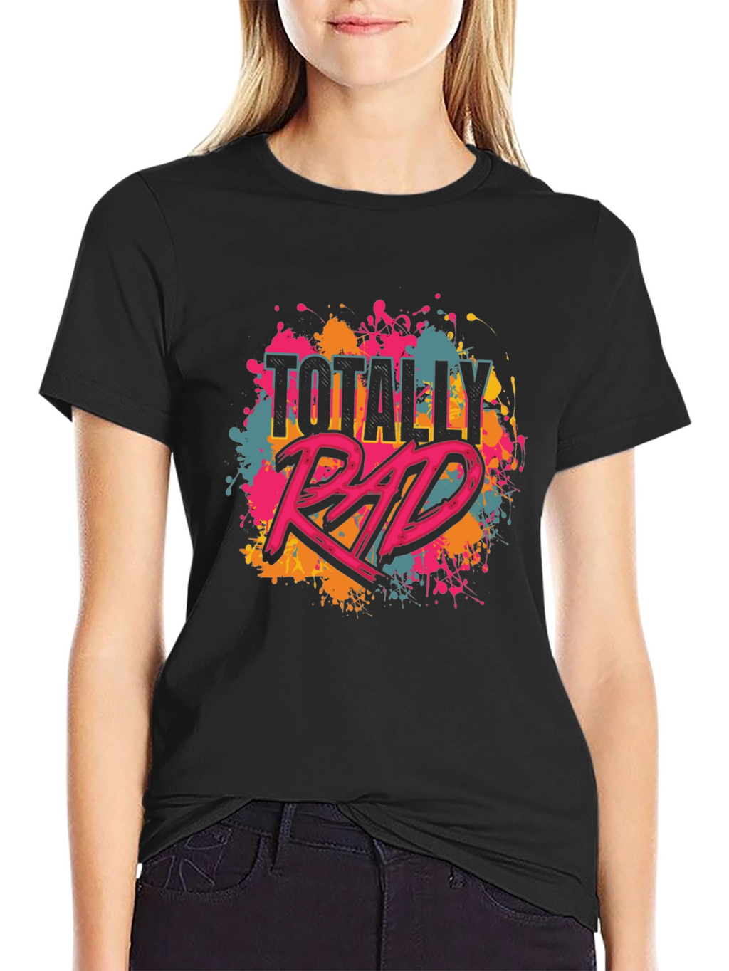 Totally Rad Graphic Tee - Black Unisex T-Shirt
