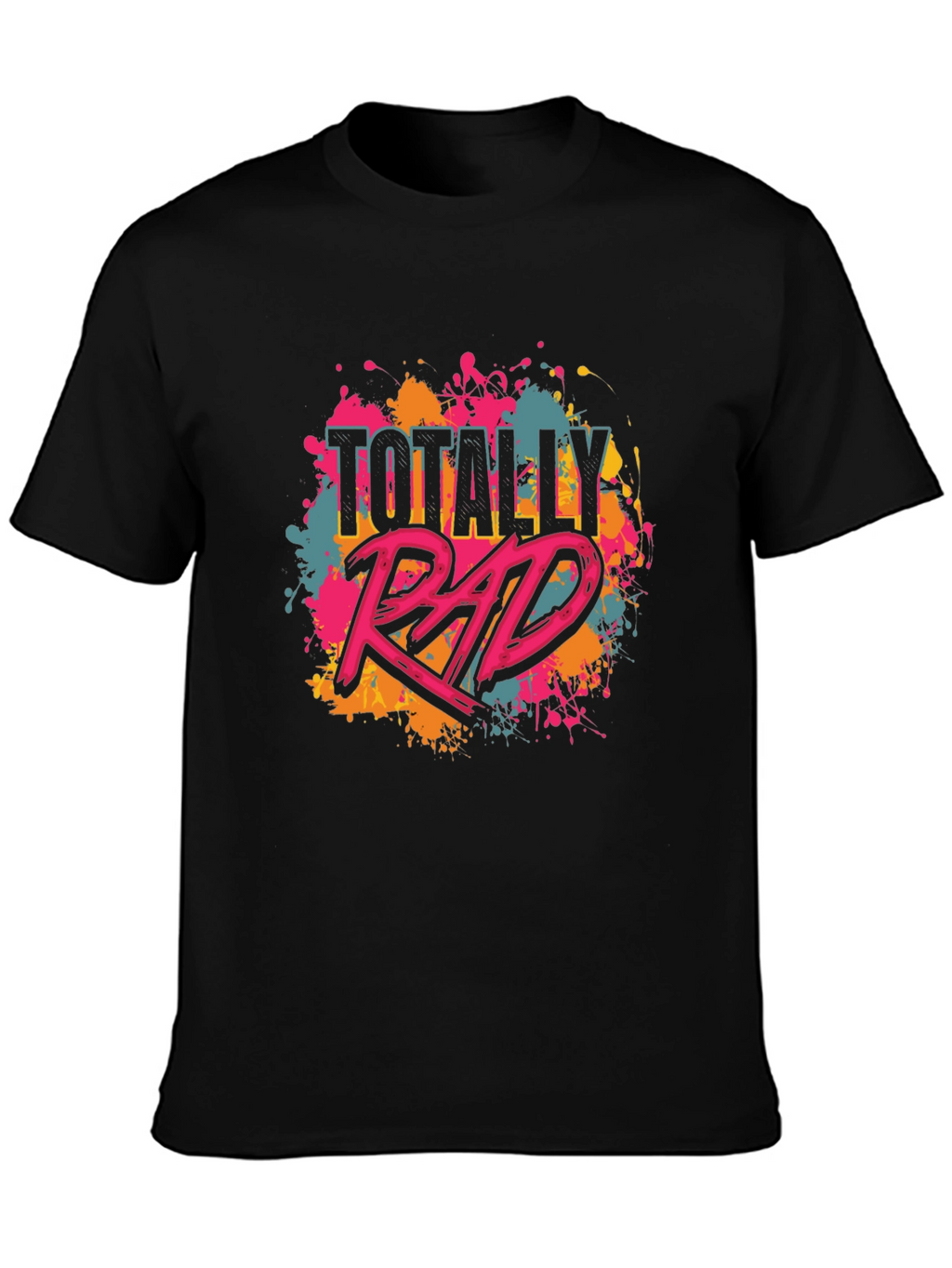 Totally Rad Graphic Tee - Black Unisex T-Shirt