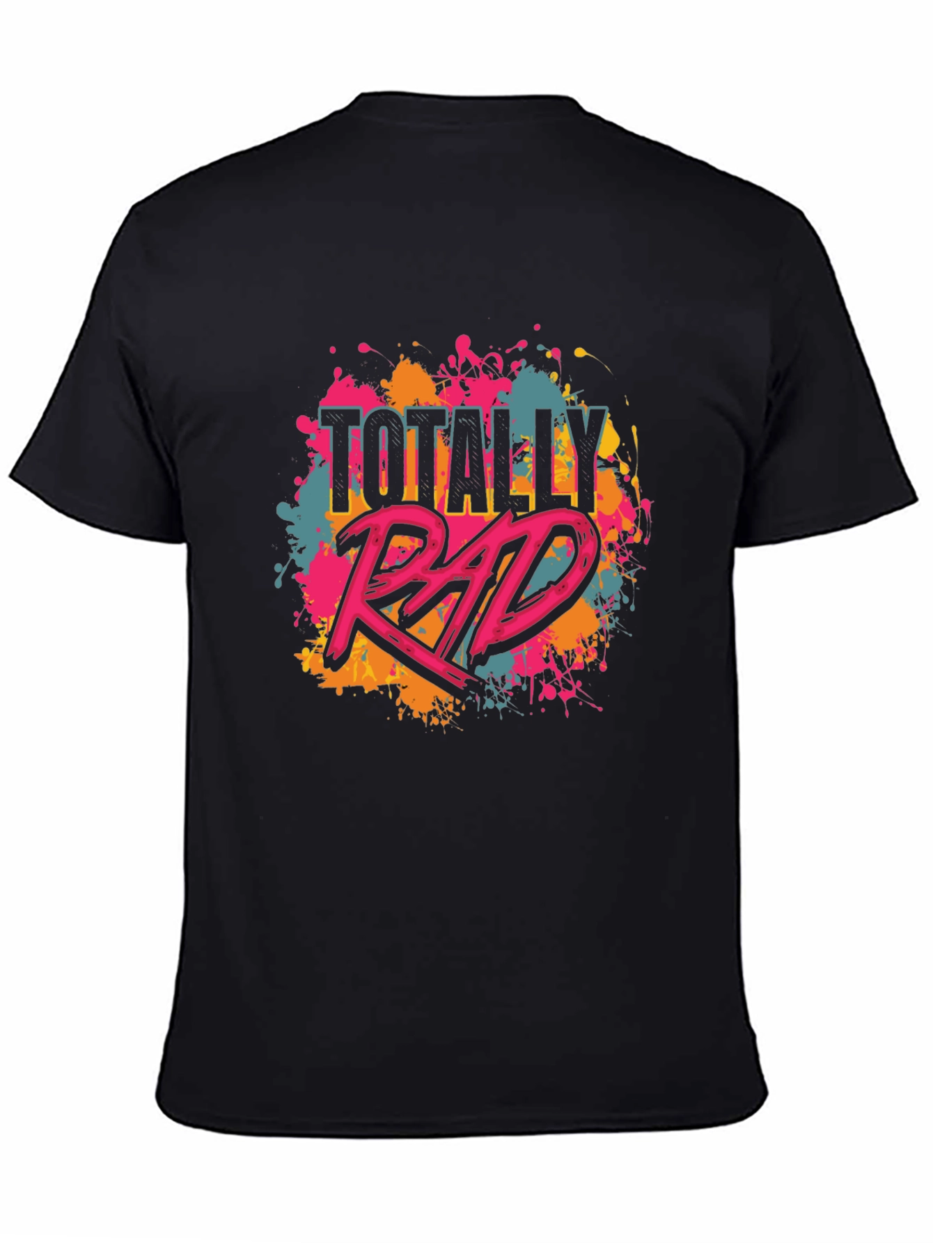 Totally Rad Graphic Tee - Black Unisex T-Shirt