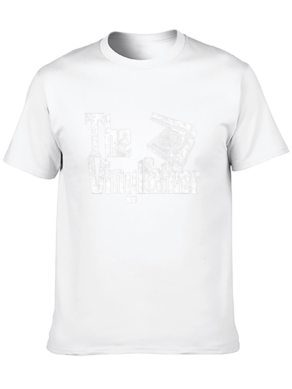The Vinylfather Graphic Tee - Black Cotton T-Shirt