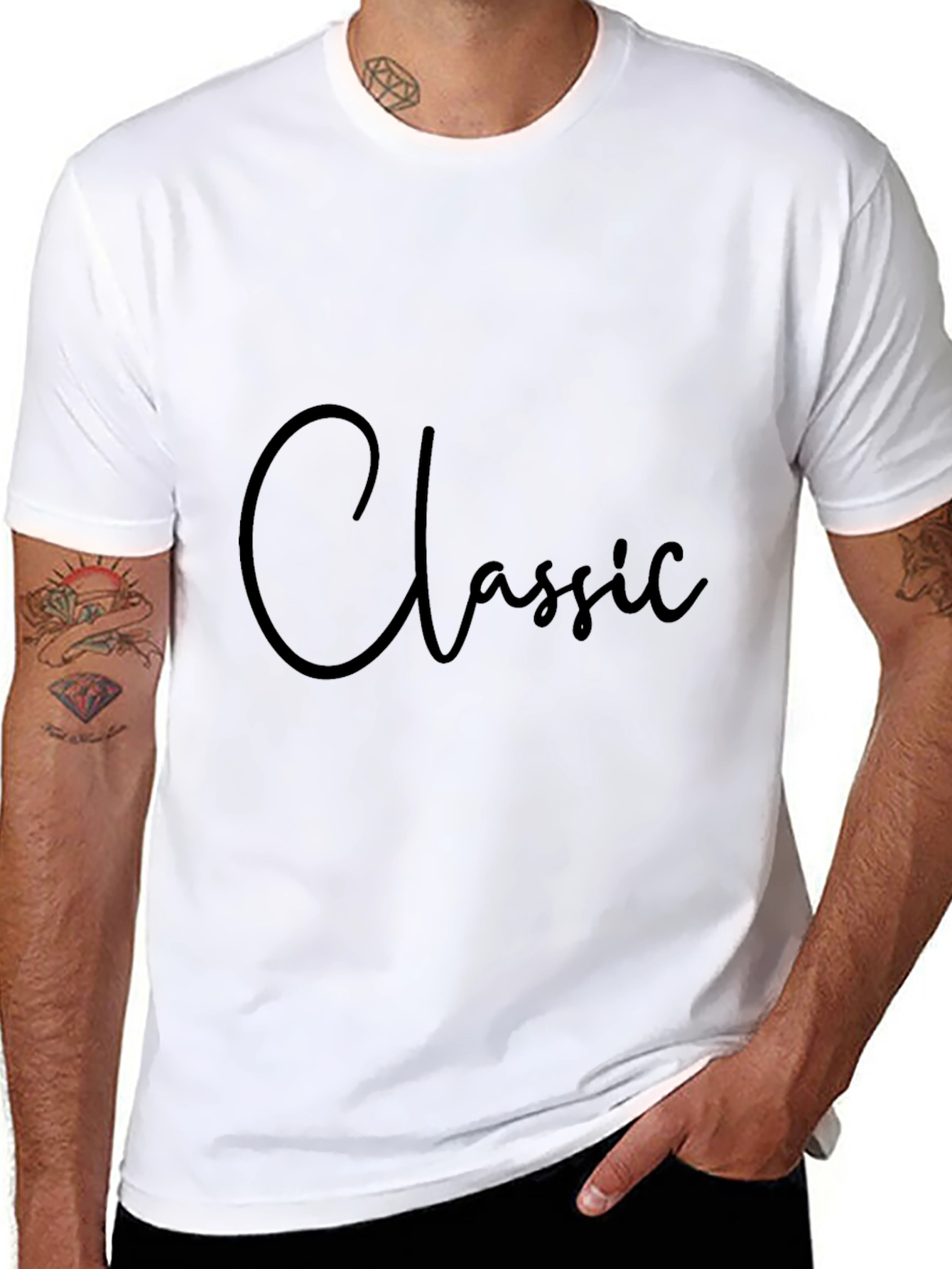 Classic Black Graphic Tee - Stylish and Comfortable