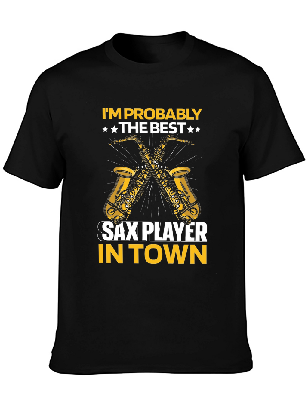 Sax Player Graphic T-Shirt - Musician Tee