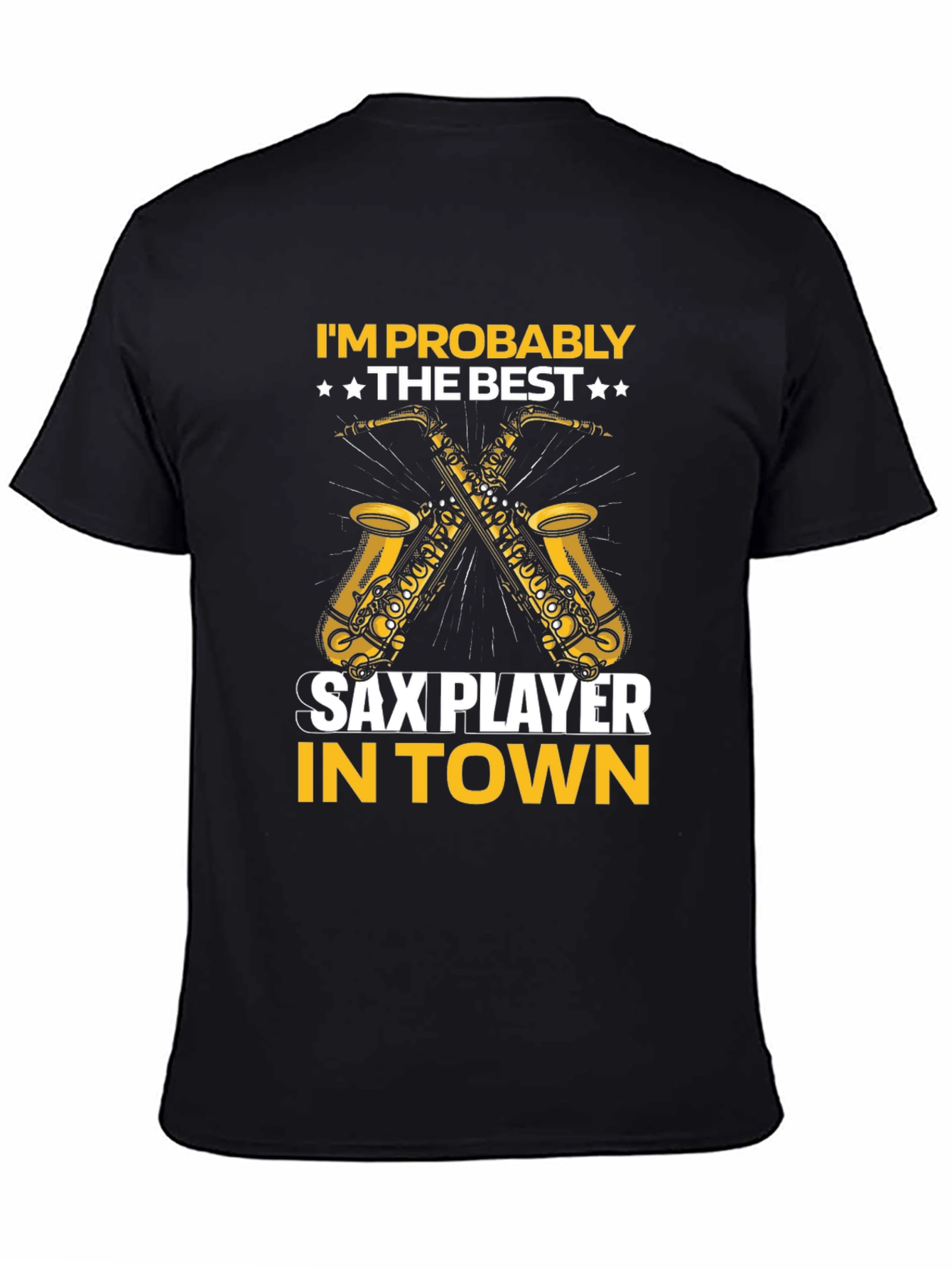 Sax Player Graphic T-Shirt - Musician Tee