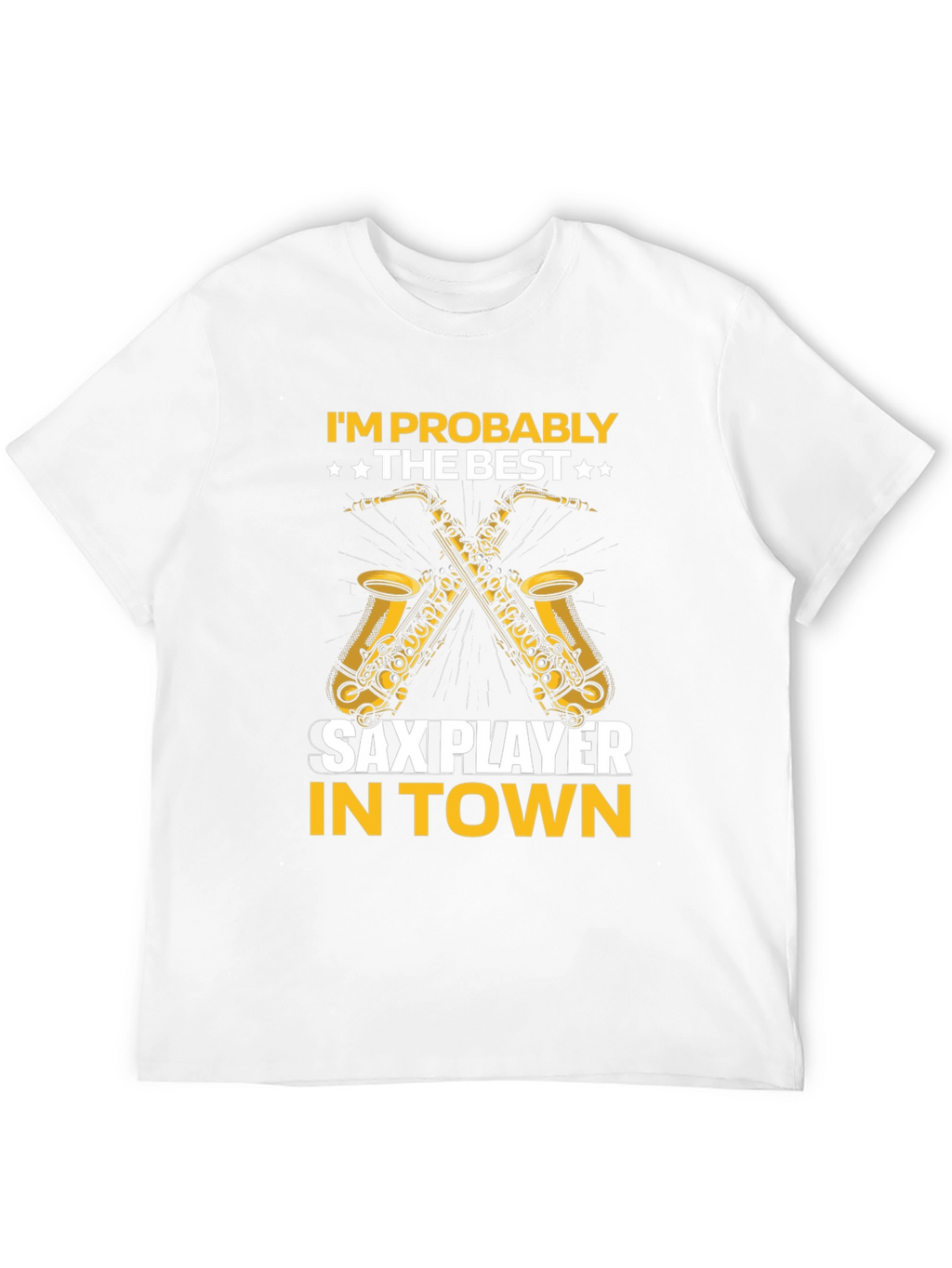 Sax Player Graphic T-Shirt - Musician Tee