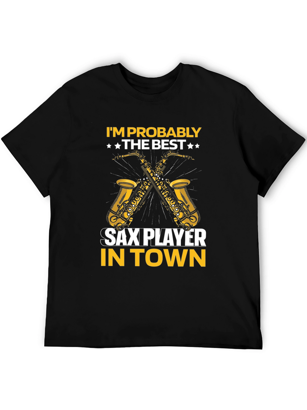 Sax Player Graphic T-Shirt - Musician Tee