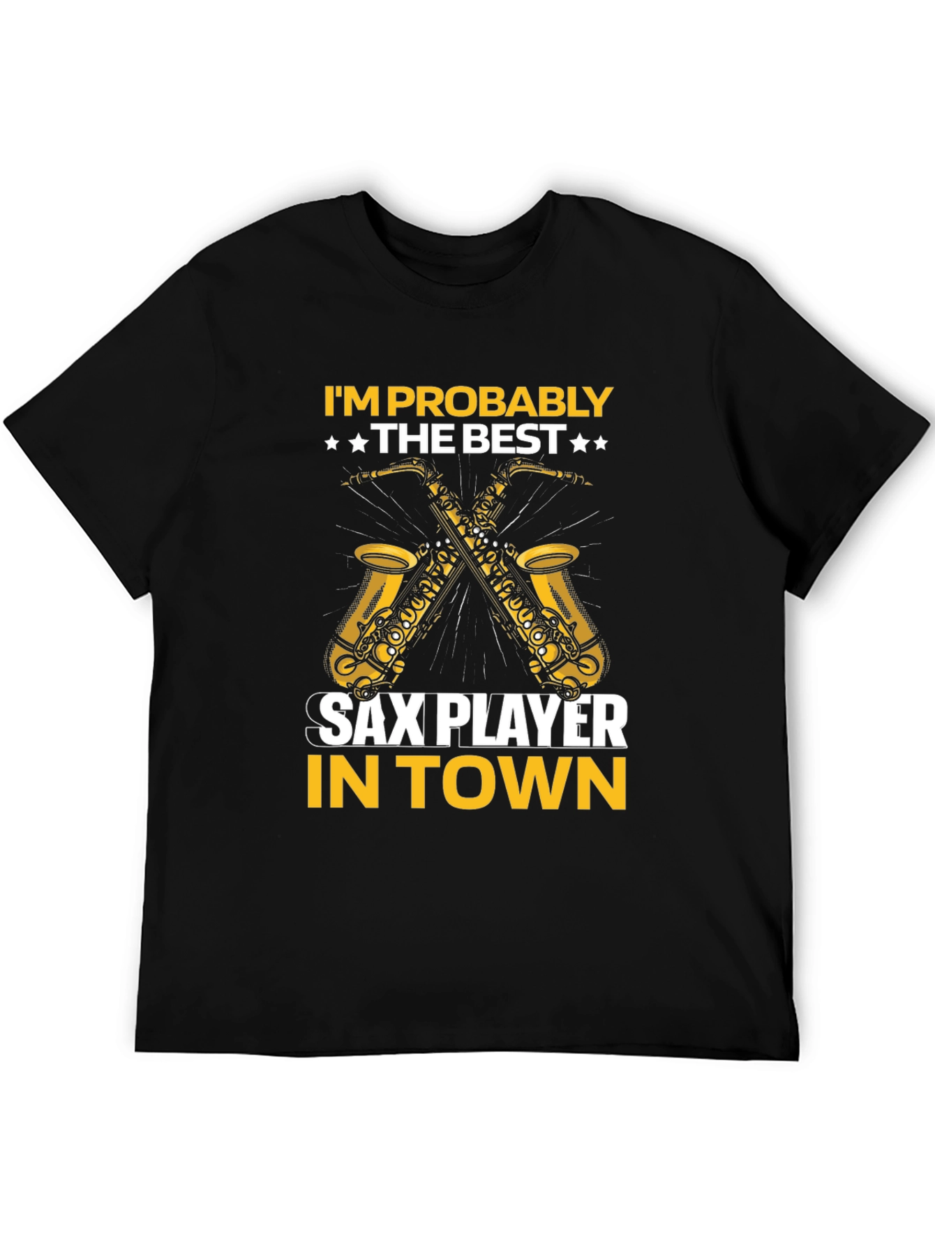 Sax Player Graphic T-Shirt - Musician Tee