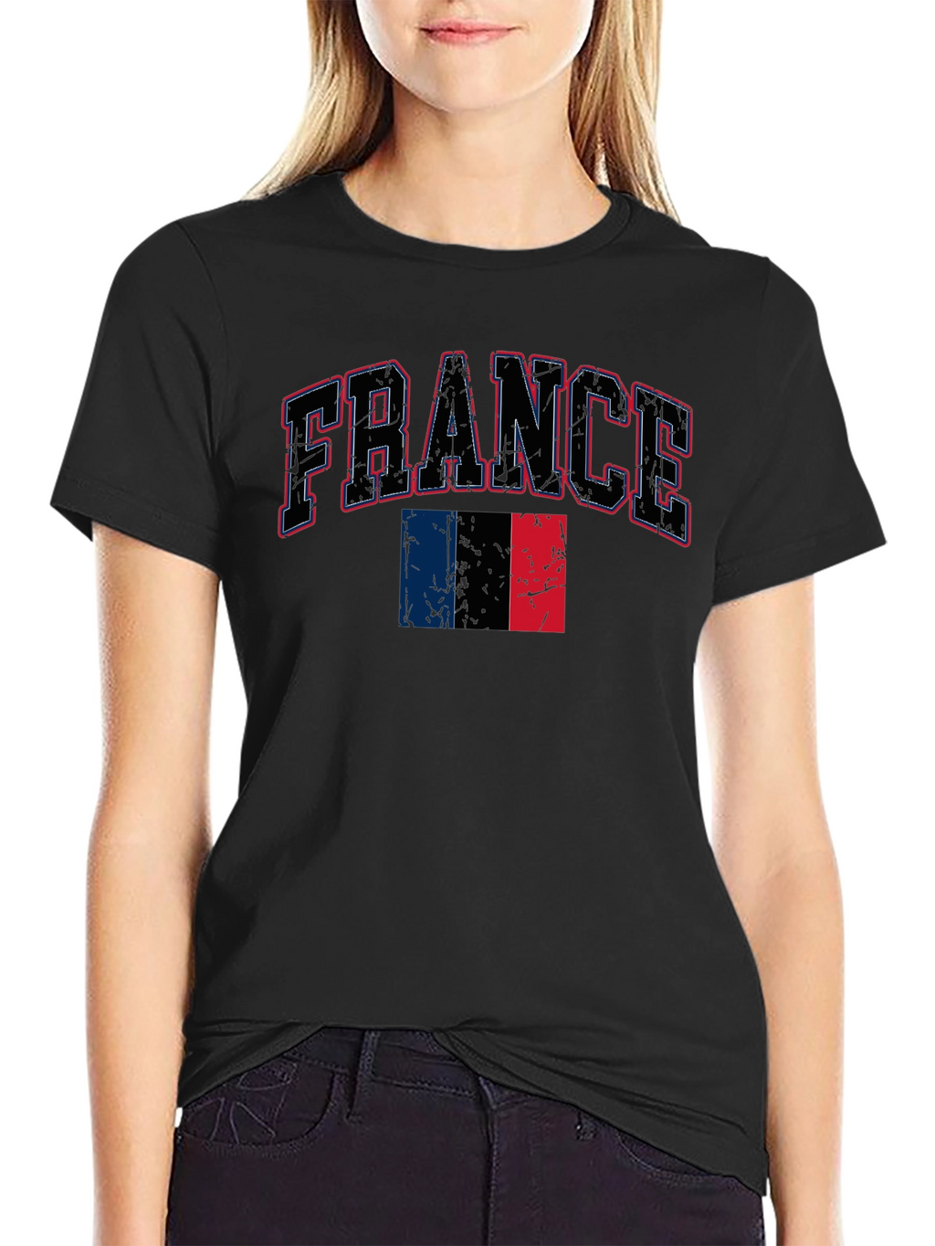 France T-Shirt - Patriotic French Flag Design