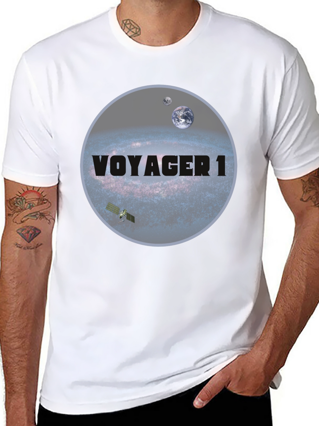 Voyager 1 Galaxy T-Shirt - Space Exploration Tee