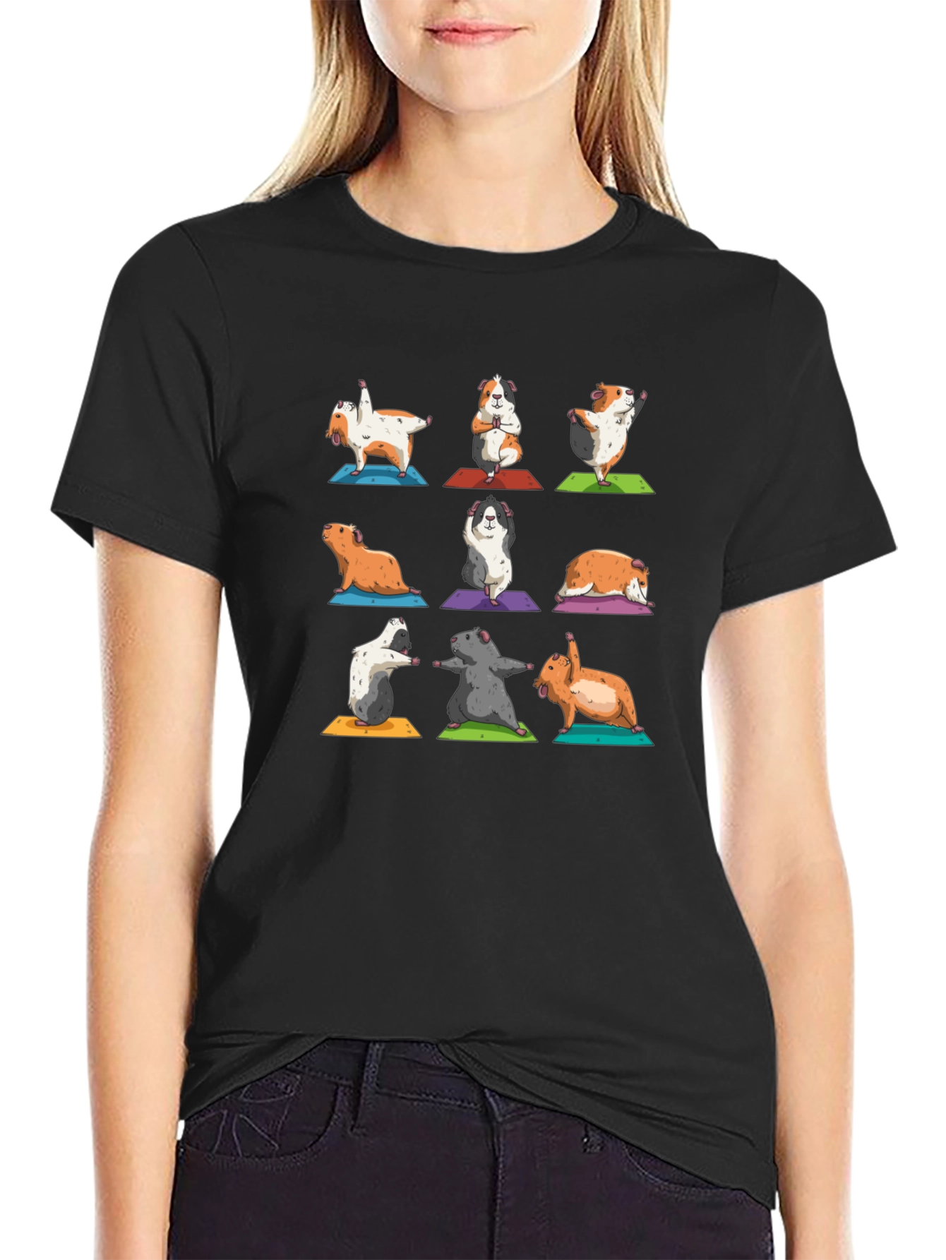 Yoga Guinea Pig T-Shirt: Zen Mode Activated!