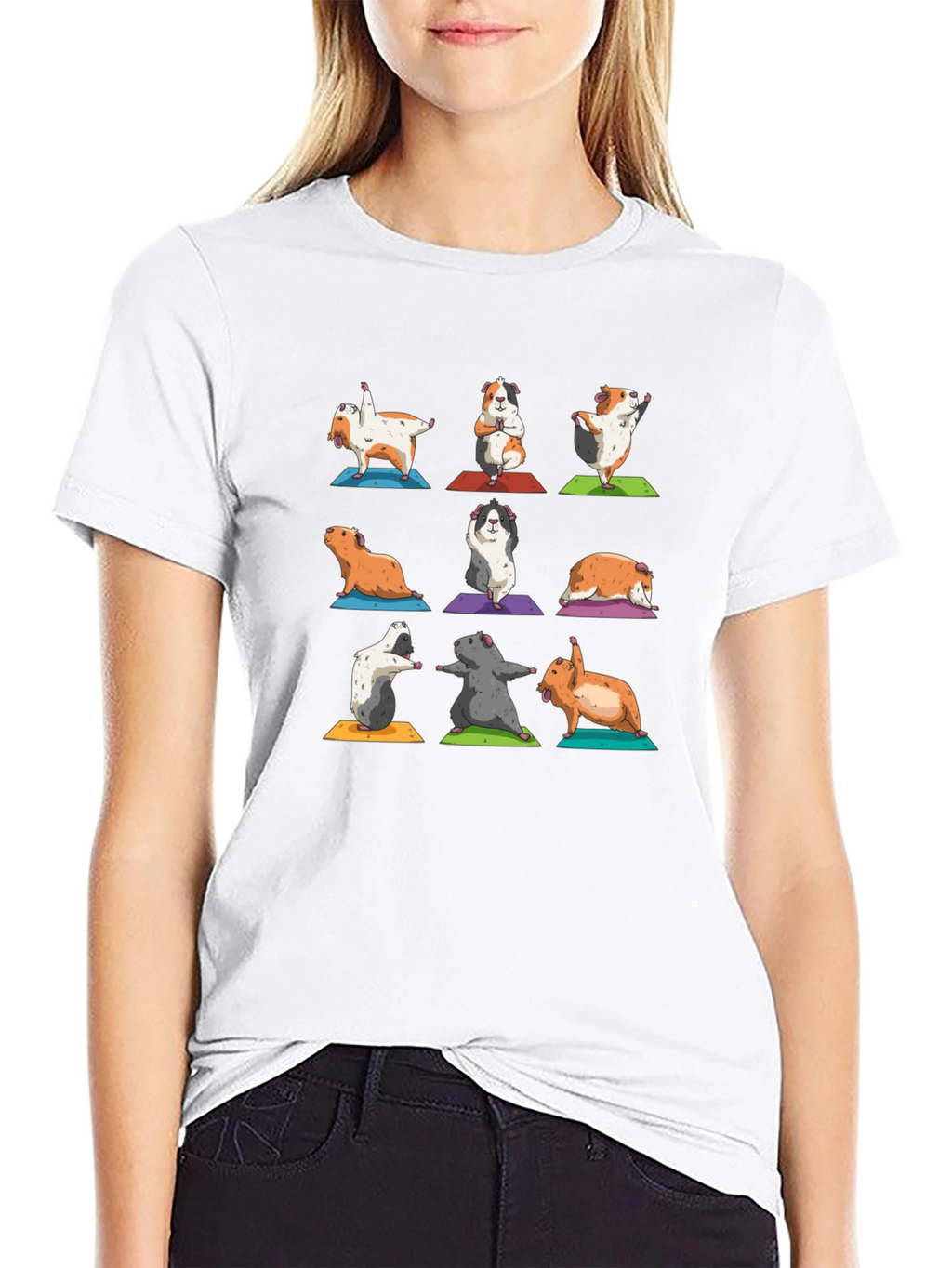 Yoga Guinea Pig T-Shirt: Zen Mode Activated!