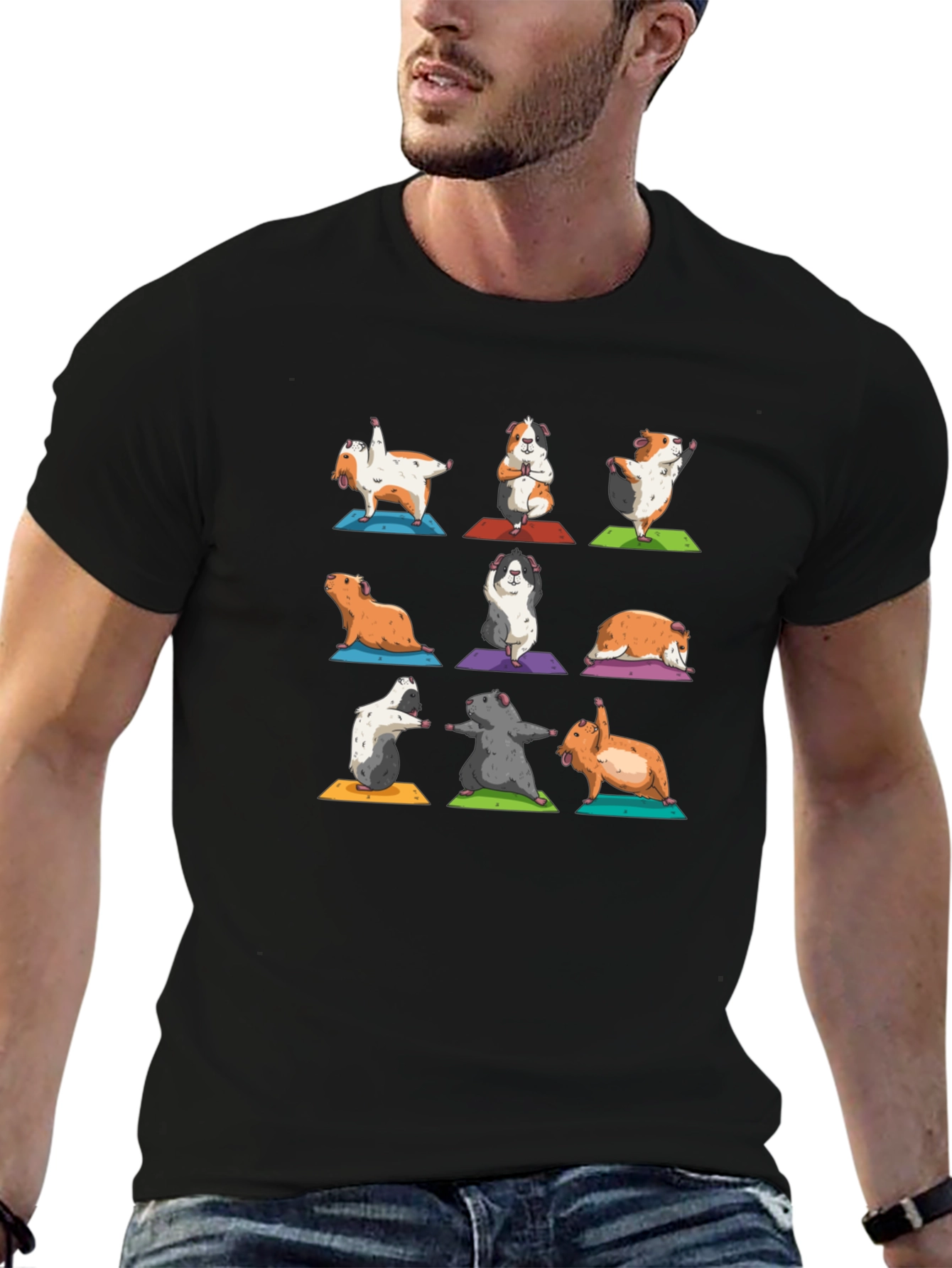 Yoga Guinea Pig T-Shirt: Zen Mode Activated!