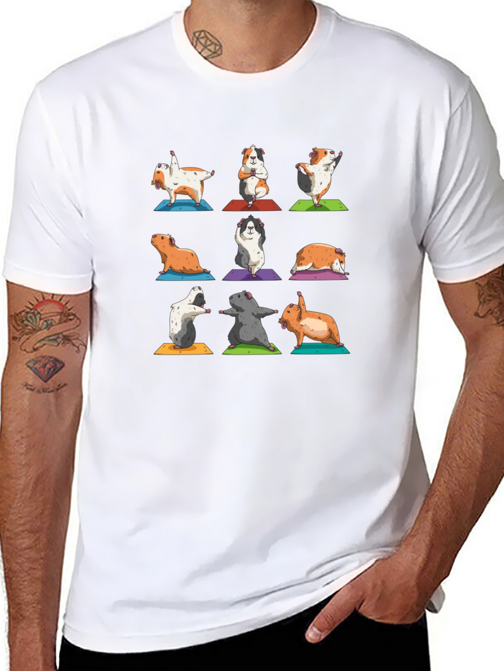 Yoga Guinea Pig T-Shirt: Zen Mode Activated!