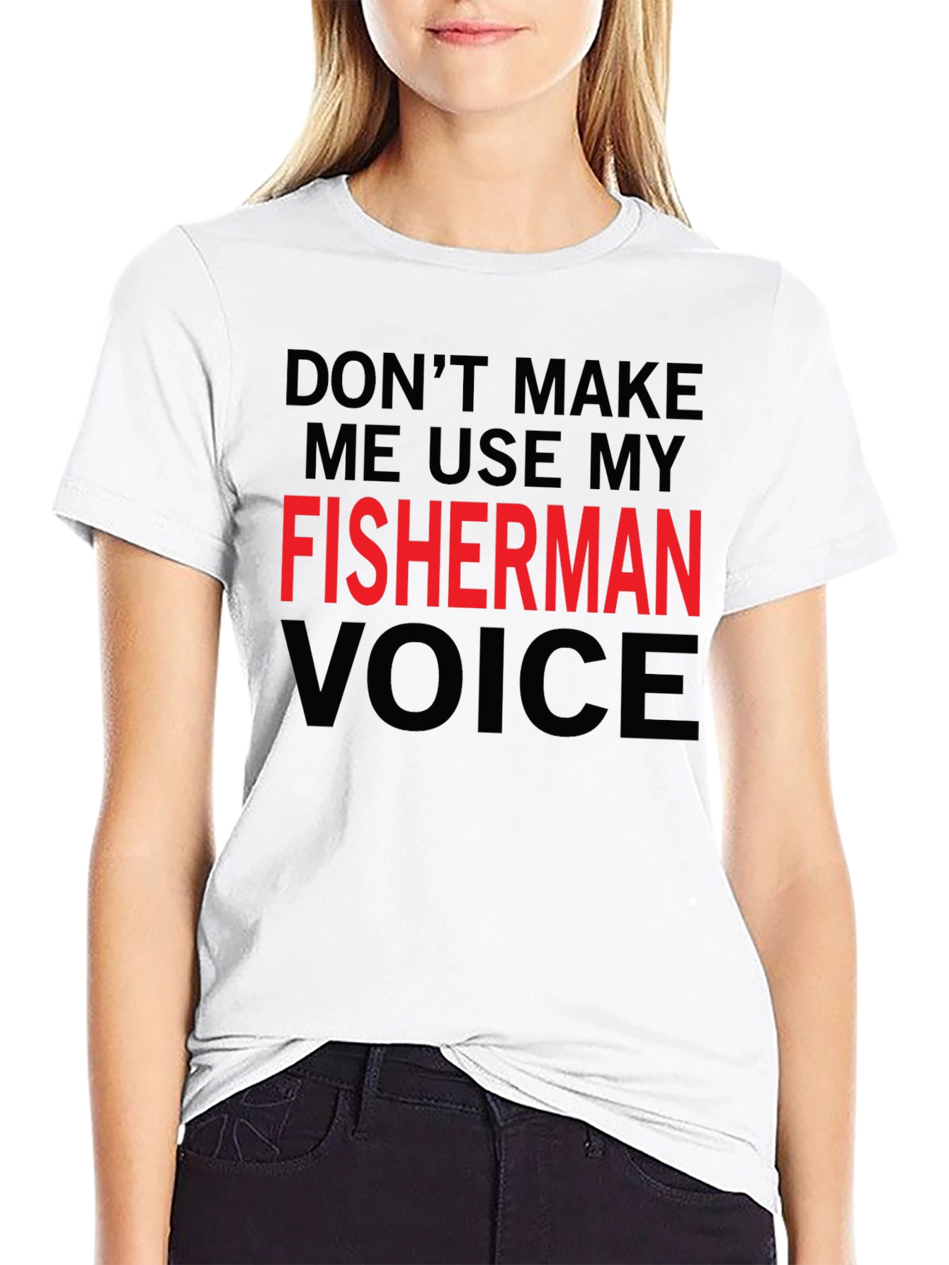 Fisherman Voice T-Shirt - Funny Fishing Graphic Tee
