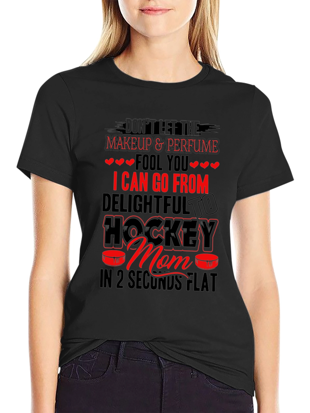 Hockey Mom Graphic T-Shirt