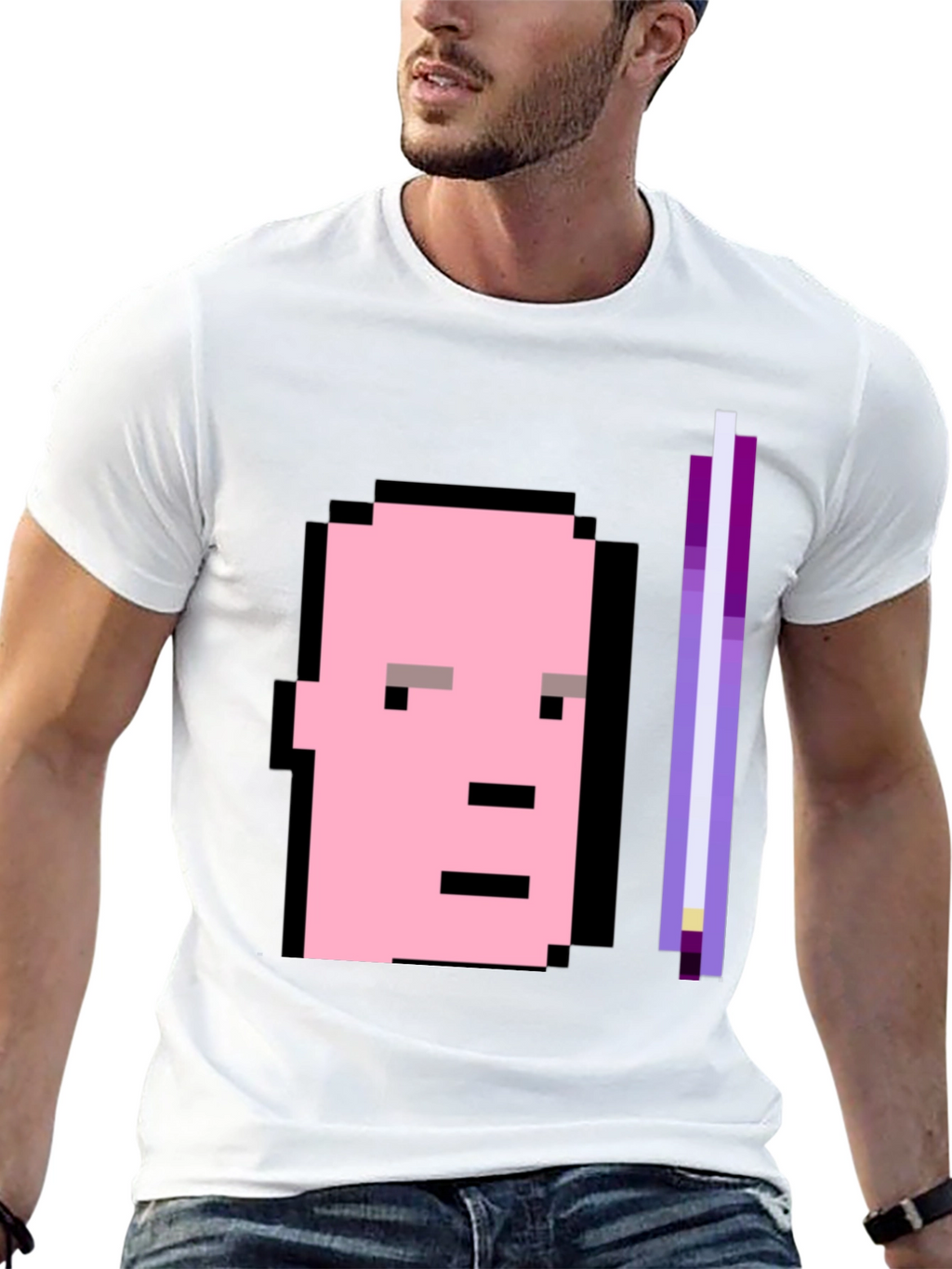 Pixel Art Graphic Tee - Retro Style Black T-Shirt