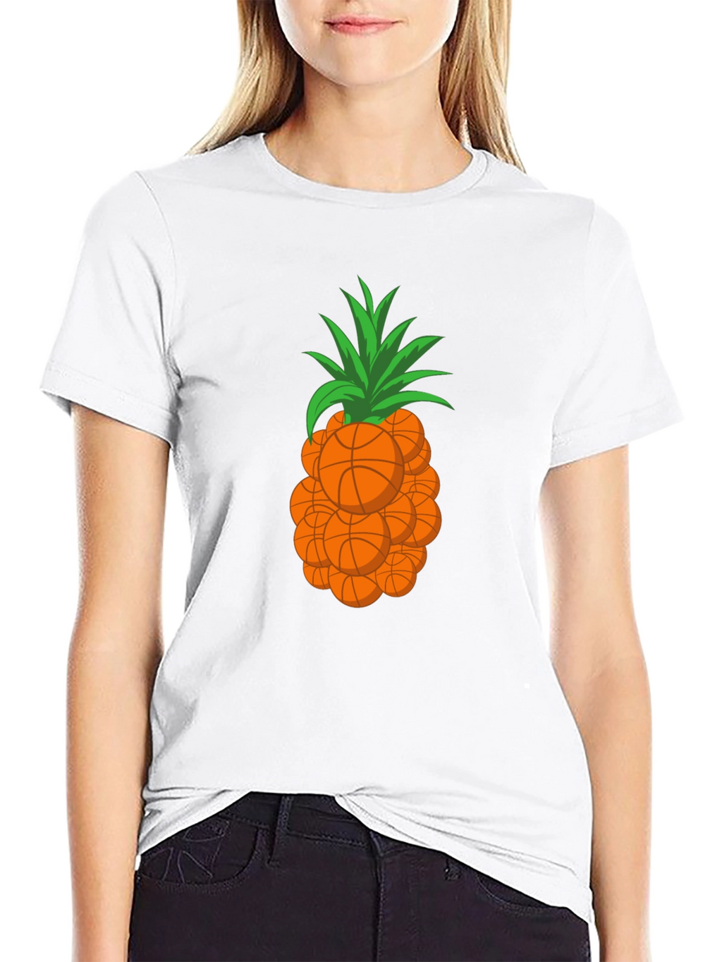 Basketball Pineapple Graphic T-Shirt