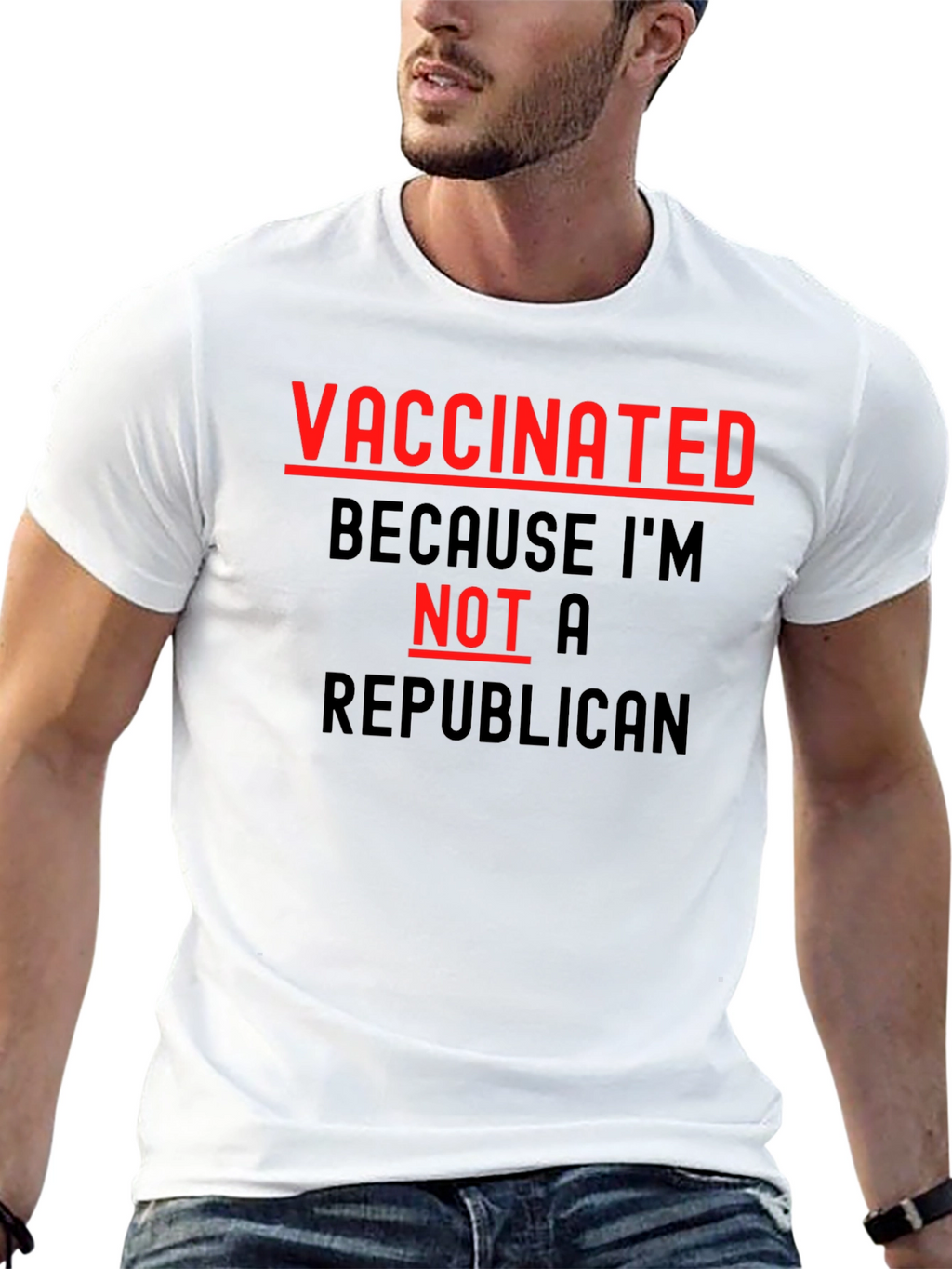 Vaccinated Not a Republican T-Shirt